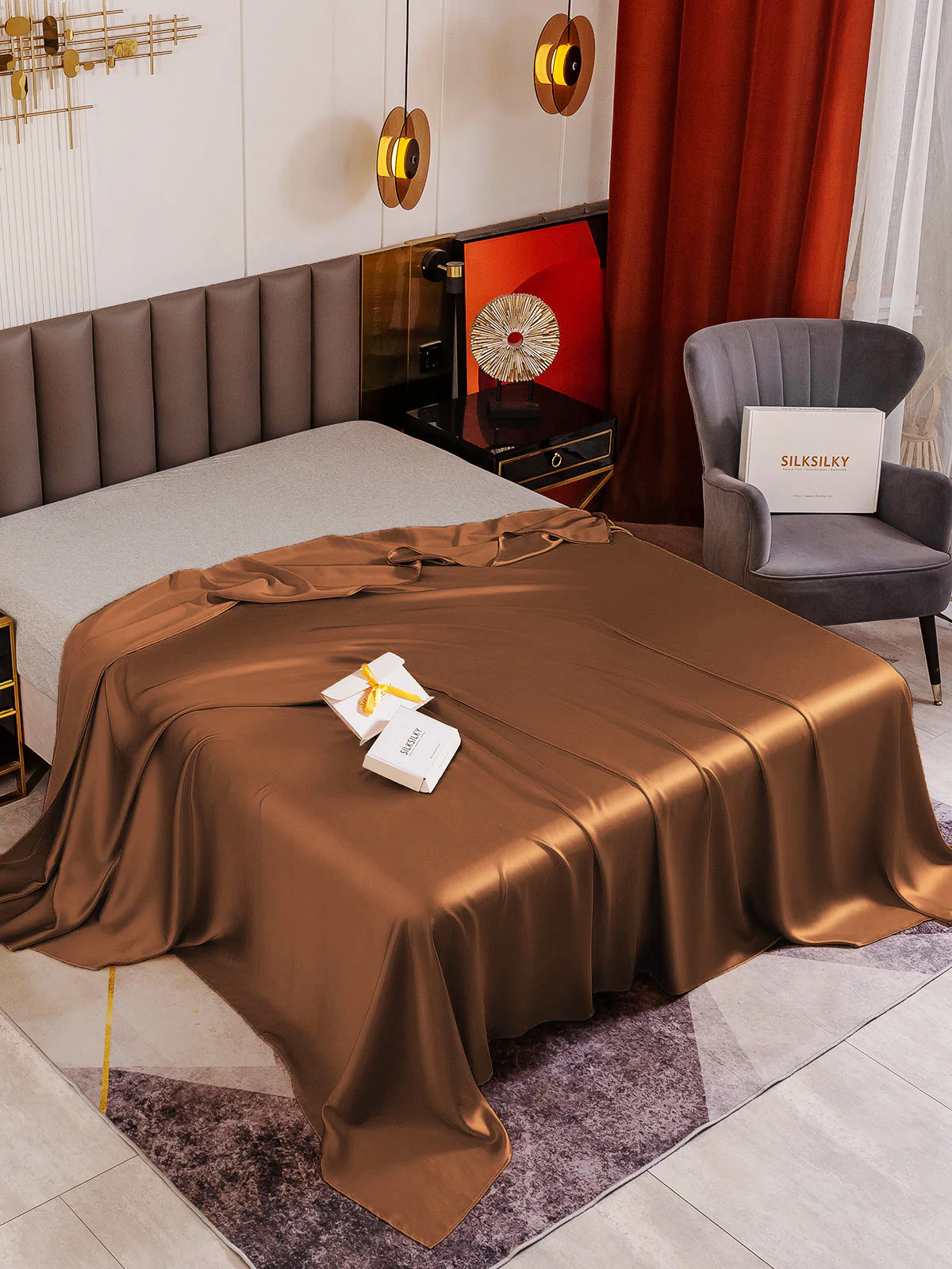 19Momme Mulberry Silk Seamless Flat Sheet - Image 41