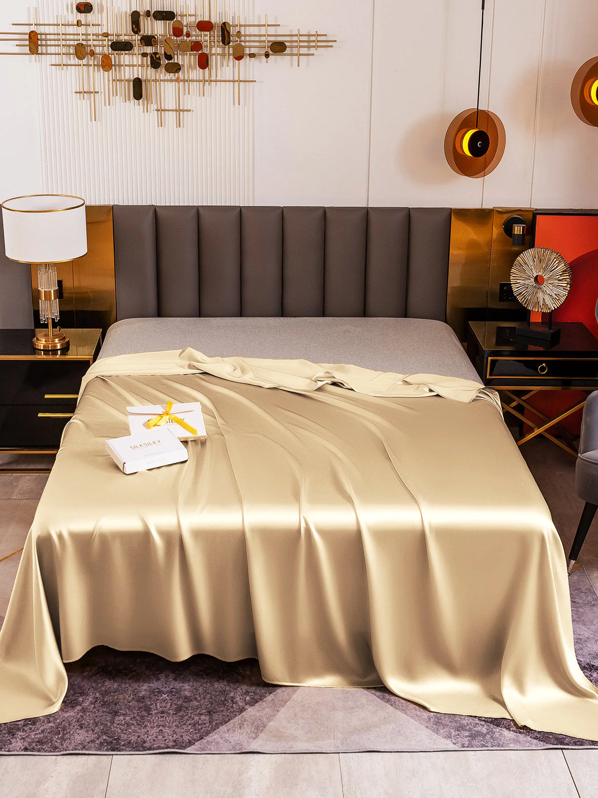 19Momme Mulberry Silk Seamless Flat Sheet - Image 48