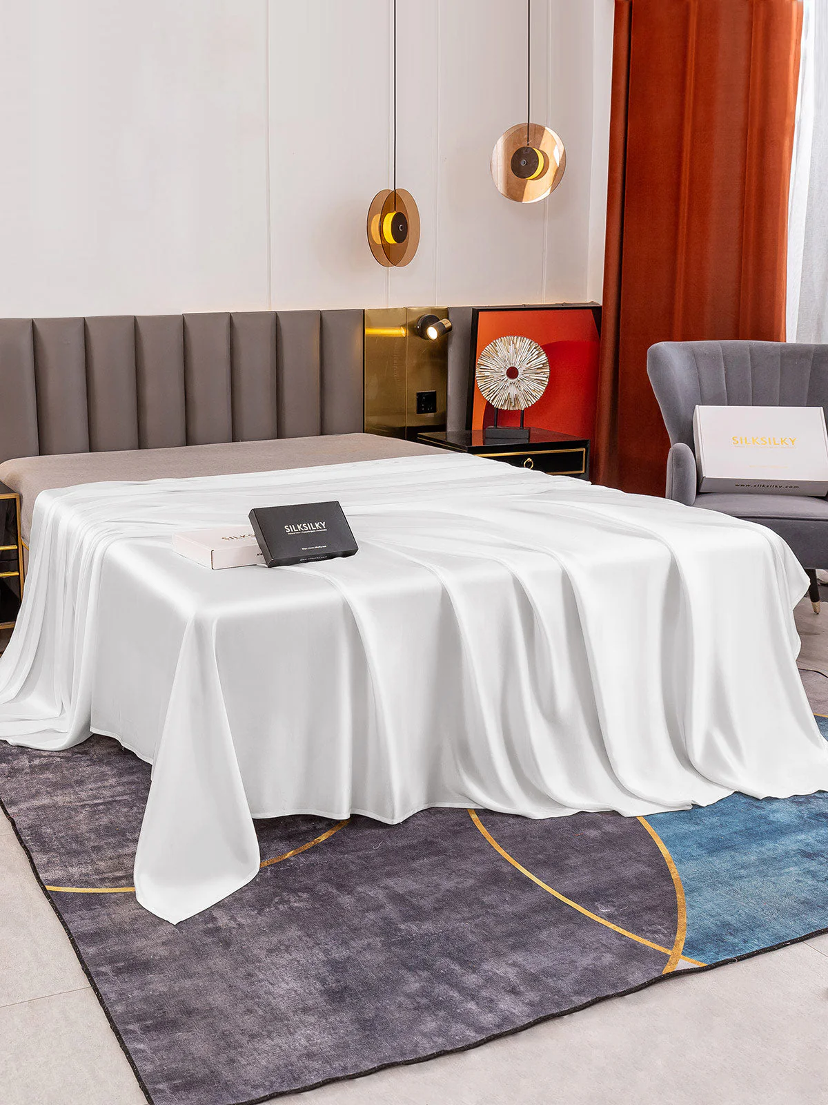 19Momme Mulberry Silk Seamless Flat Sheet - Image 6