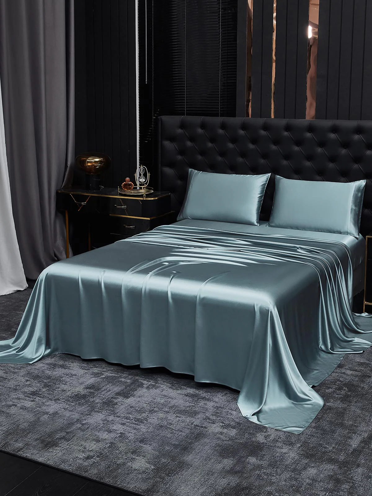 19Momme 3Pcs Silk Set Flat Sheet+2x Pillowcases - Image 32