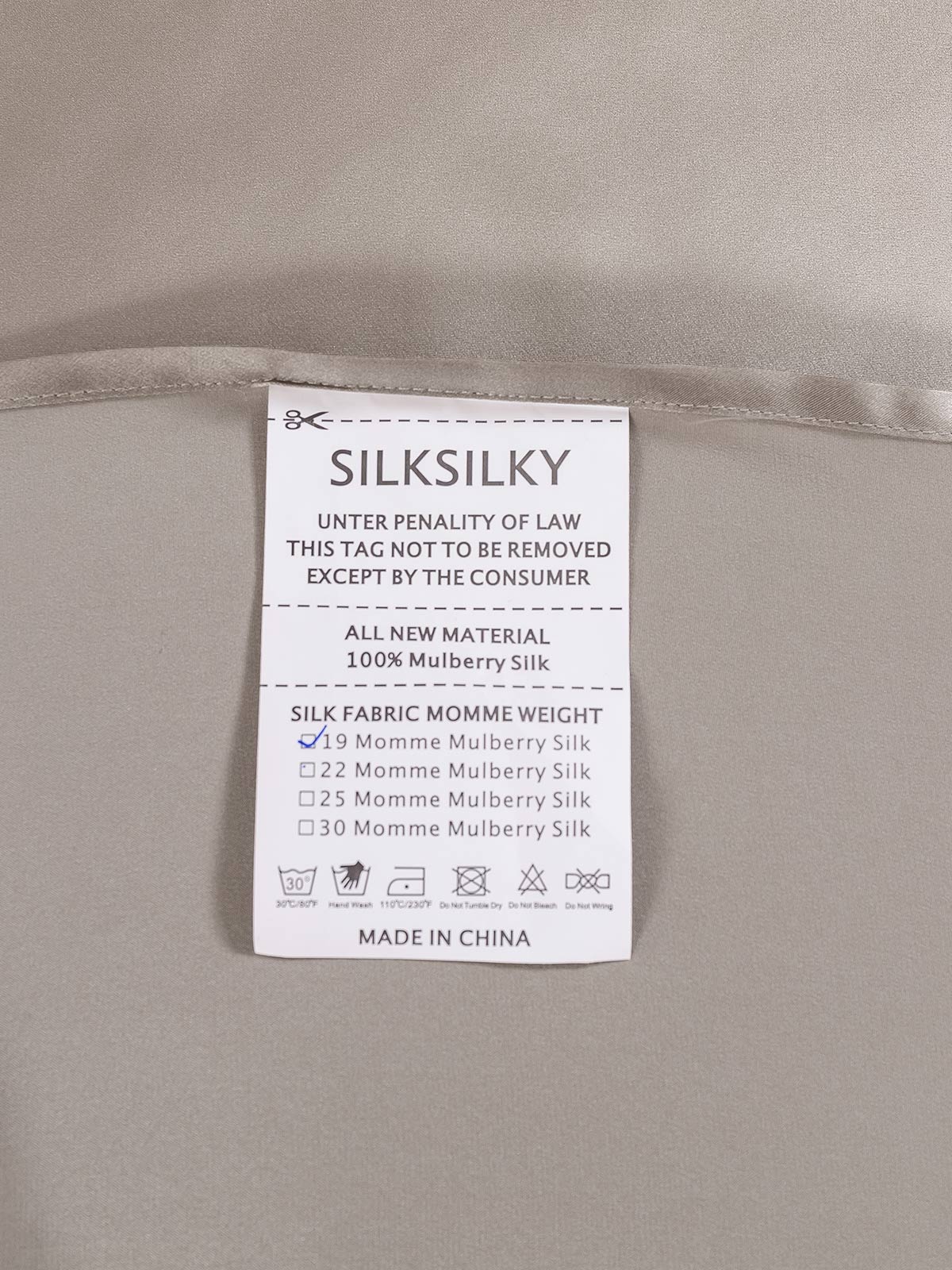 19Momme 3Pcs Silk Set Flat Sheet+2x Pillowcases - Image 57