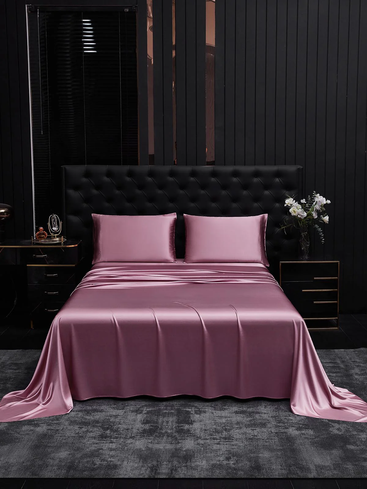 19Momme 3Pcs Silk Set Flat Sheet+2x Pillowcases - Image 88