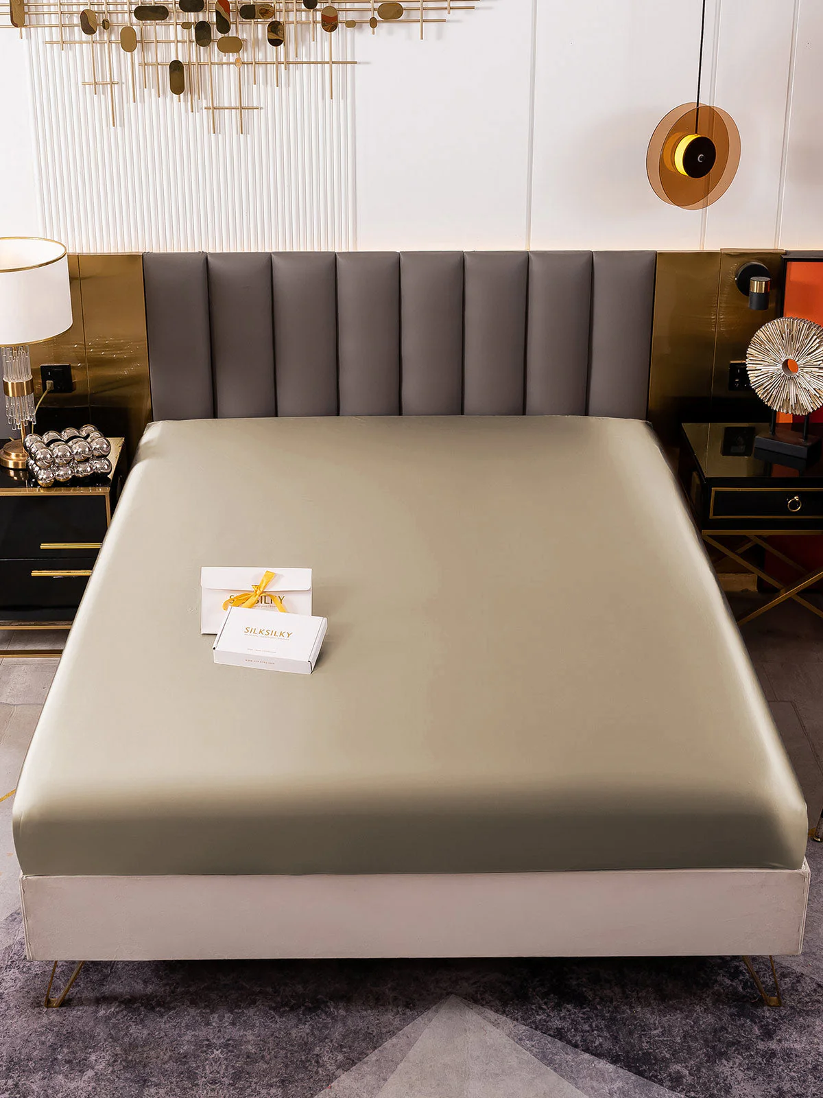 19Momme Mulberry Silk Seamless Fitted Sheet - Image 34