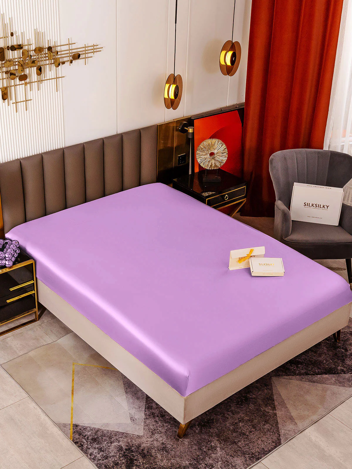 19Momme Mulberry Silk Seamless Fitted Sheet - Image 37