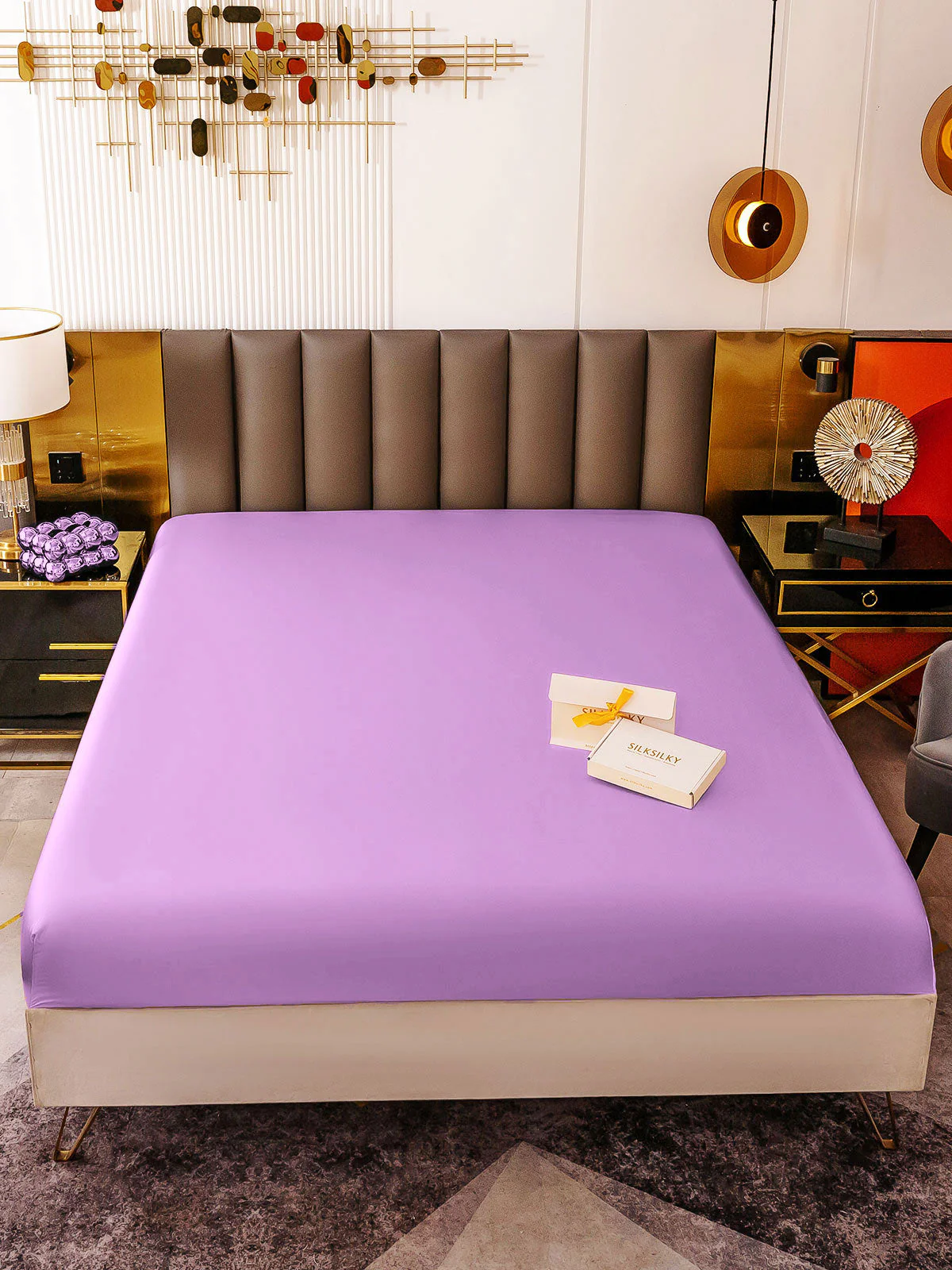 19Momme Mulberry Silk Seamless Fitted Sheet - Image 38