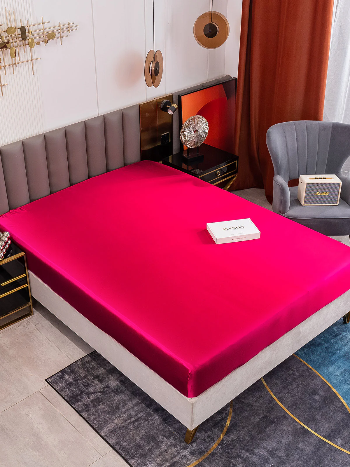 19Momme Mulberry Silk Seamless Fitted Sheet - Image 41