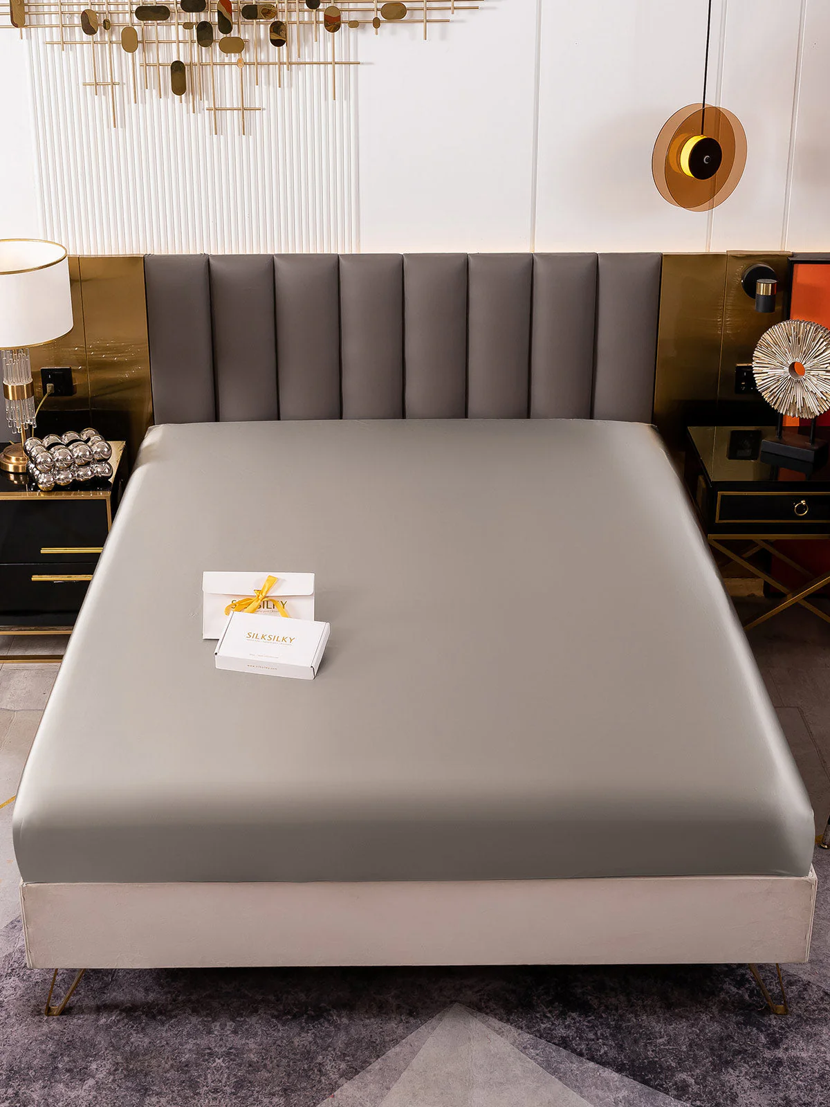 19Momme Mulberry Silk Seamless Fitted Sheet - Image 46