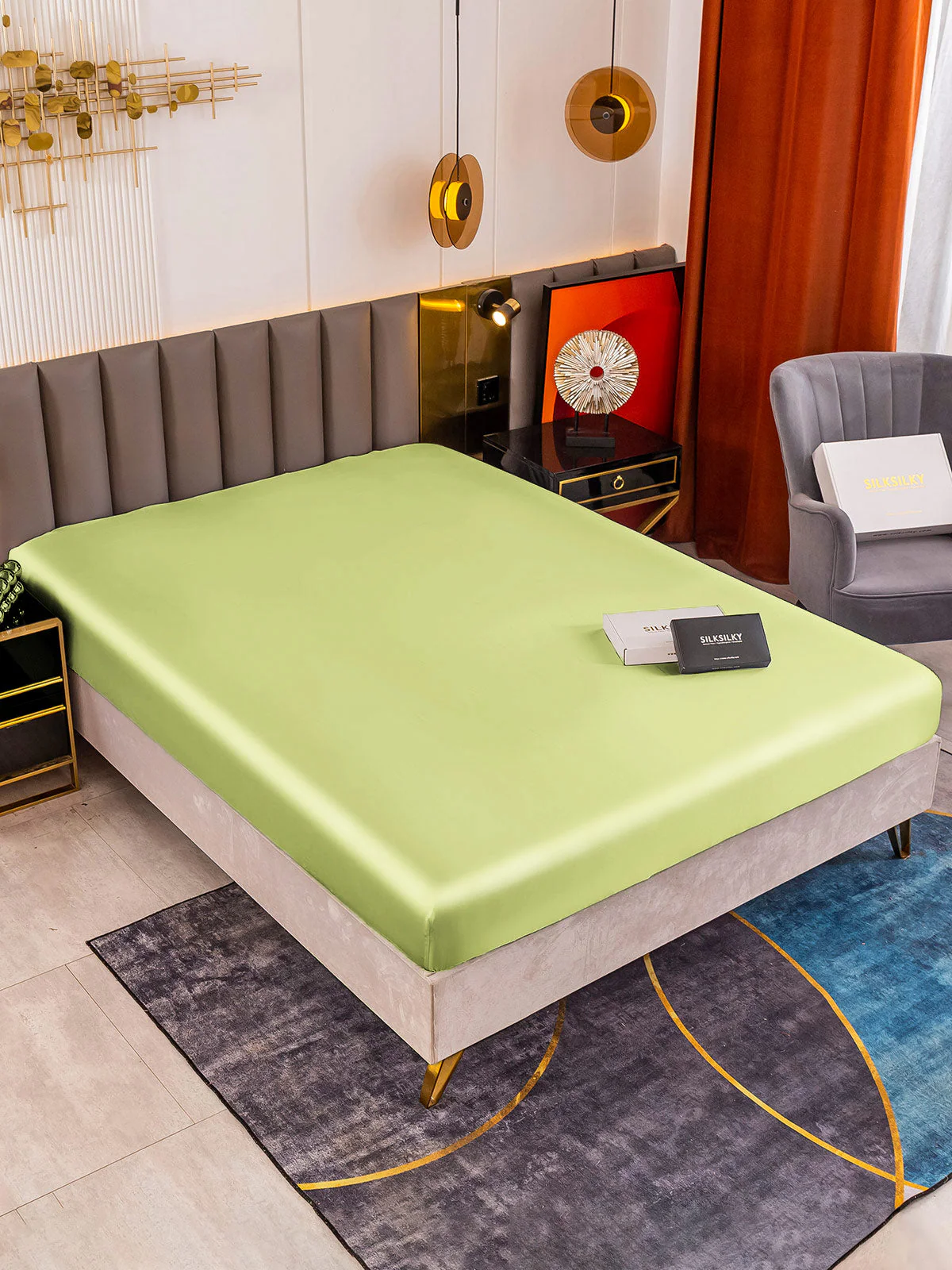 19Momme Mulberry Silk Seamless Fitted Sheet - Image 69