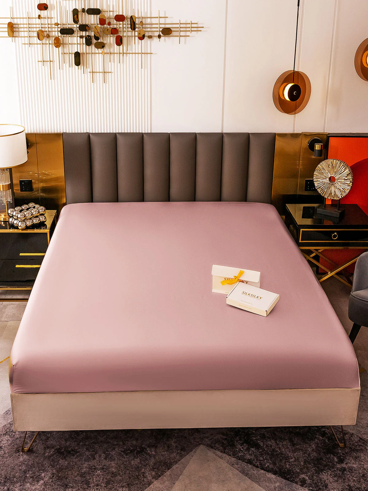 19Momme Mulberry Silk Seamless Fitted Sheet - Image 74