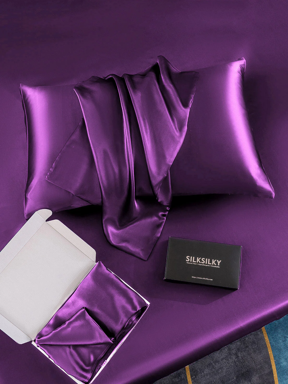 19Momme 100% Mulberry Silk Pillowcase - Hidden Zipper - Image 102