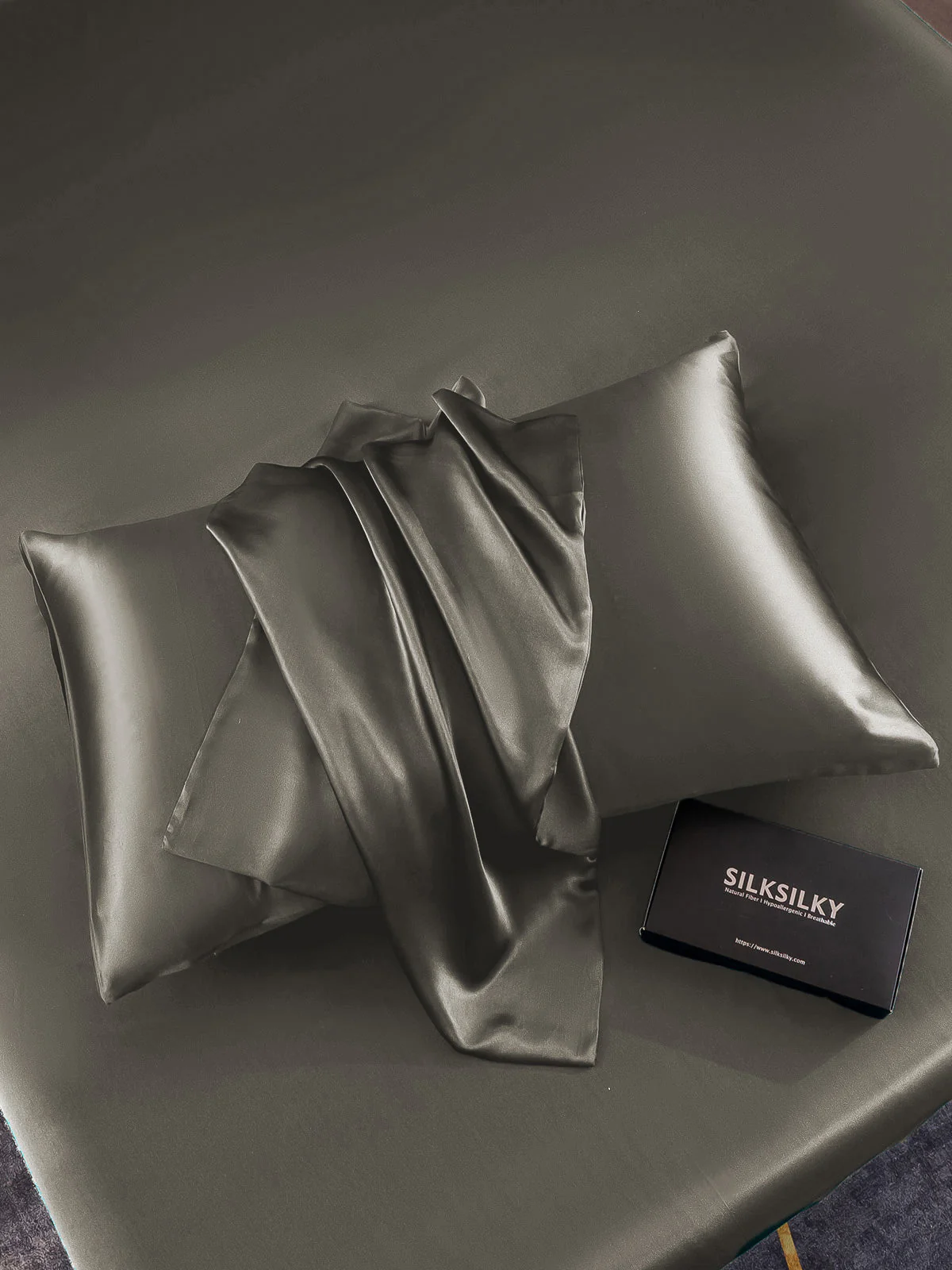 19Momme 100% Mulberry Silk Pillowcase - Hidden Zipper - Image 33