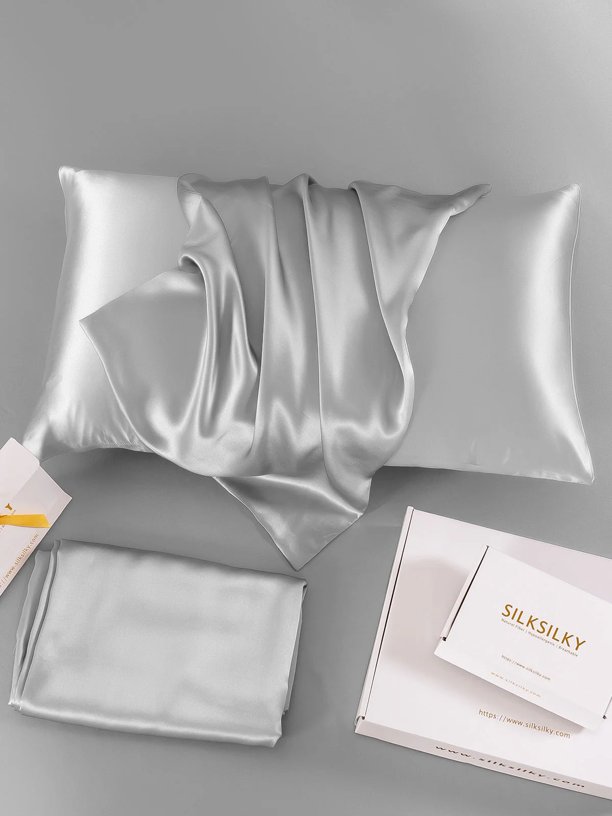 19Momme 100% Mulberry Silk Pillowcase - Hidden Zipper - Image 6