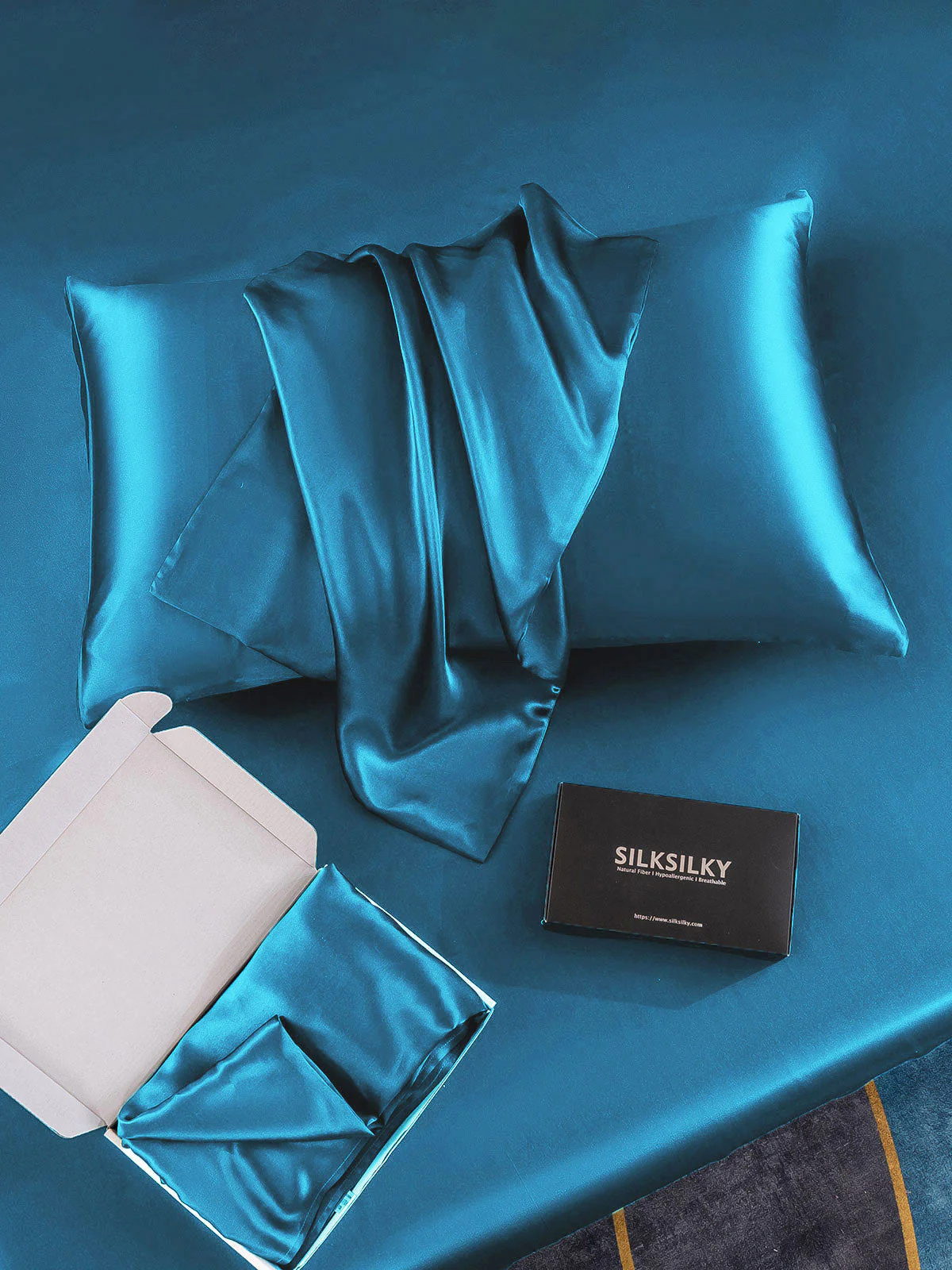 19Momme 100% Mulberry Silk Pillowcase - Hidden Zipper - Image 71