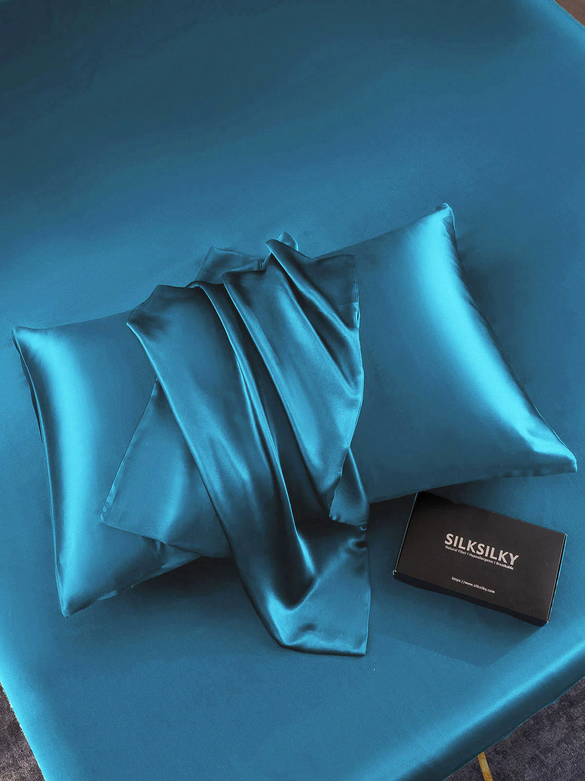 19Momme 100% Mulberry Silk Pillowcase - Hidden Zipper - Image 72
