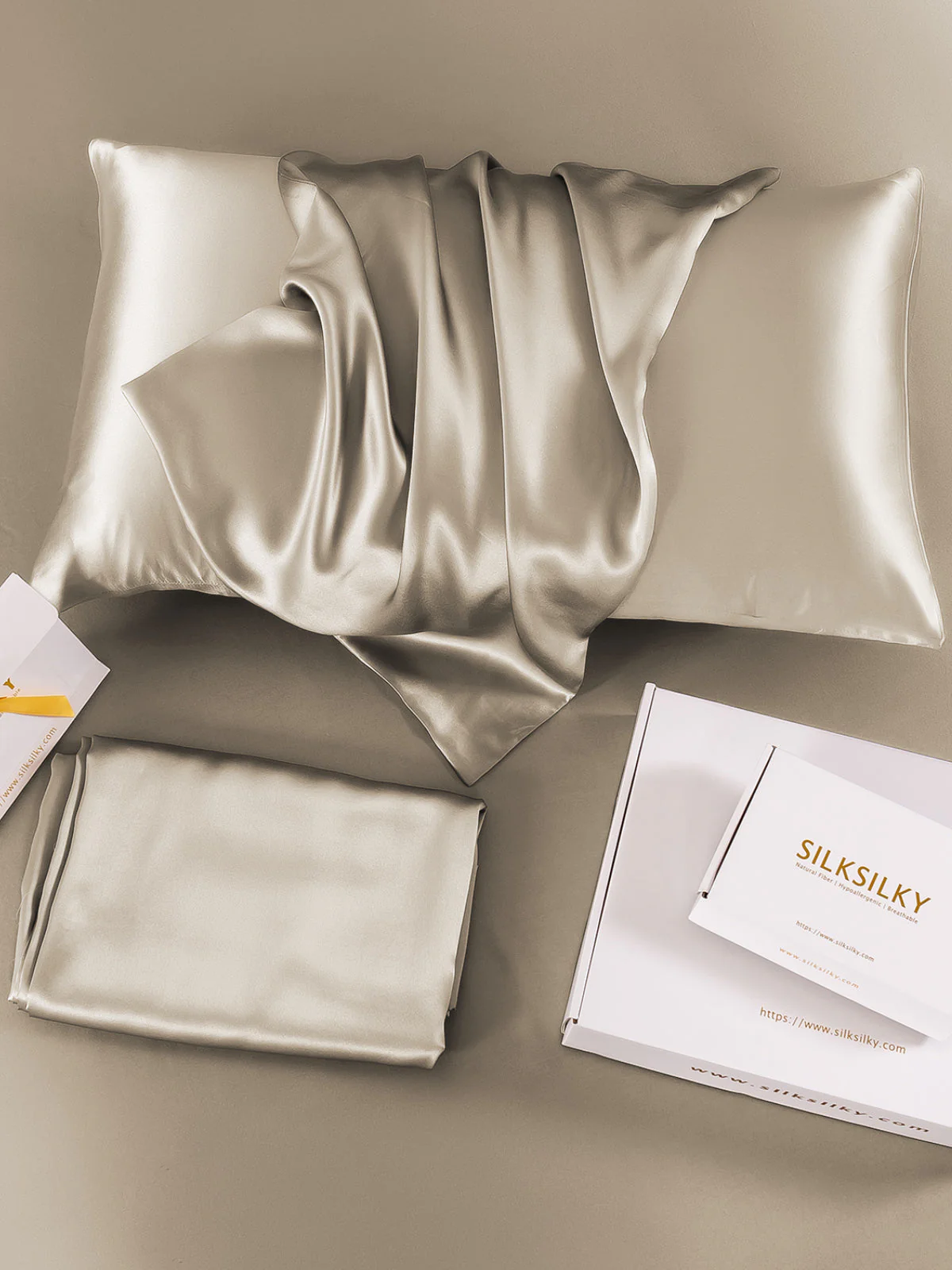 19Momme 100% Mulberry Silk Pillowcase - Hidden Zipper - Image 77