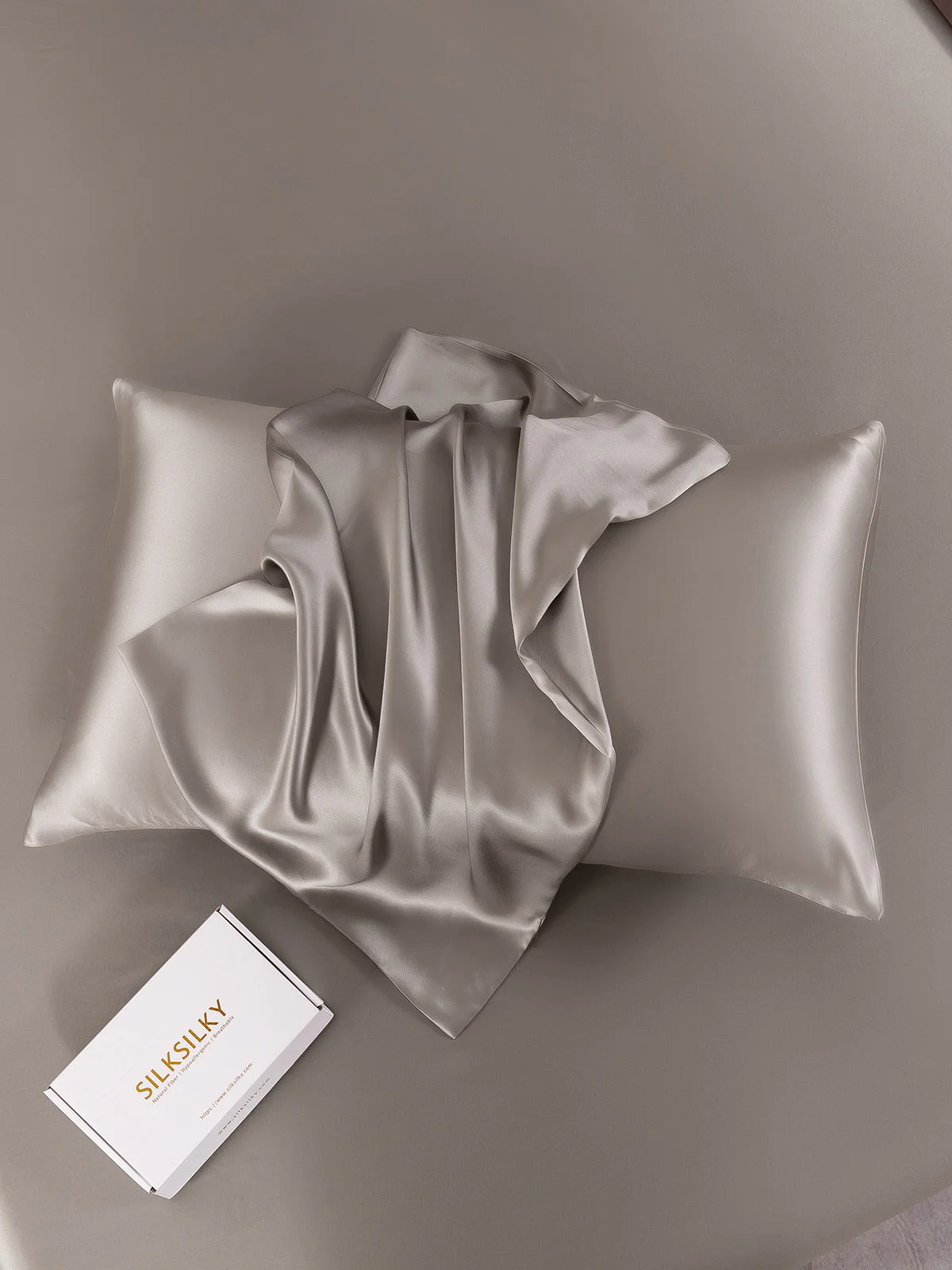 19Momme 100% Mulberry Silk Pillowcase - Hidden Zipper - Image 83
