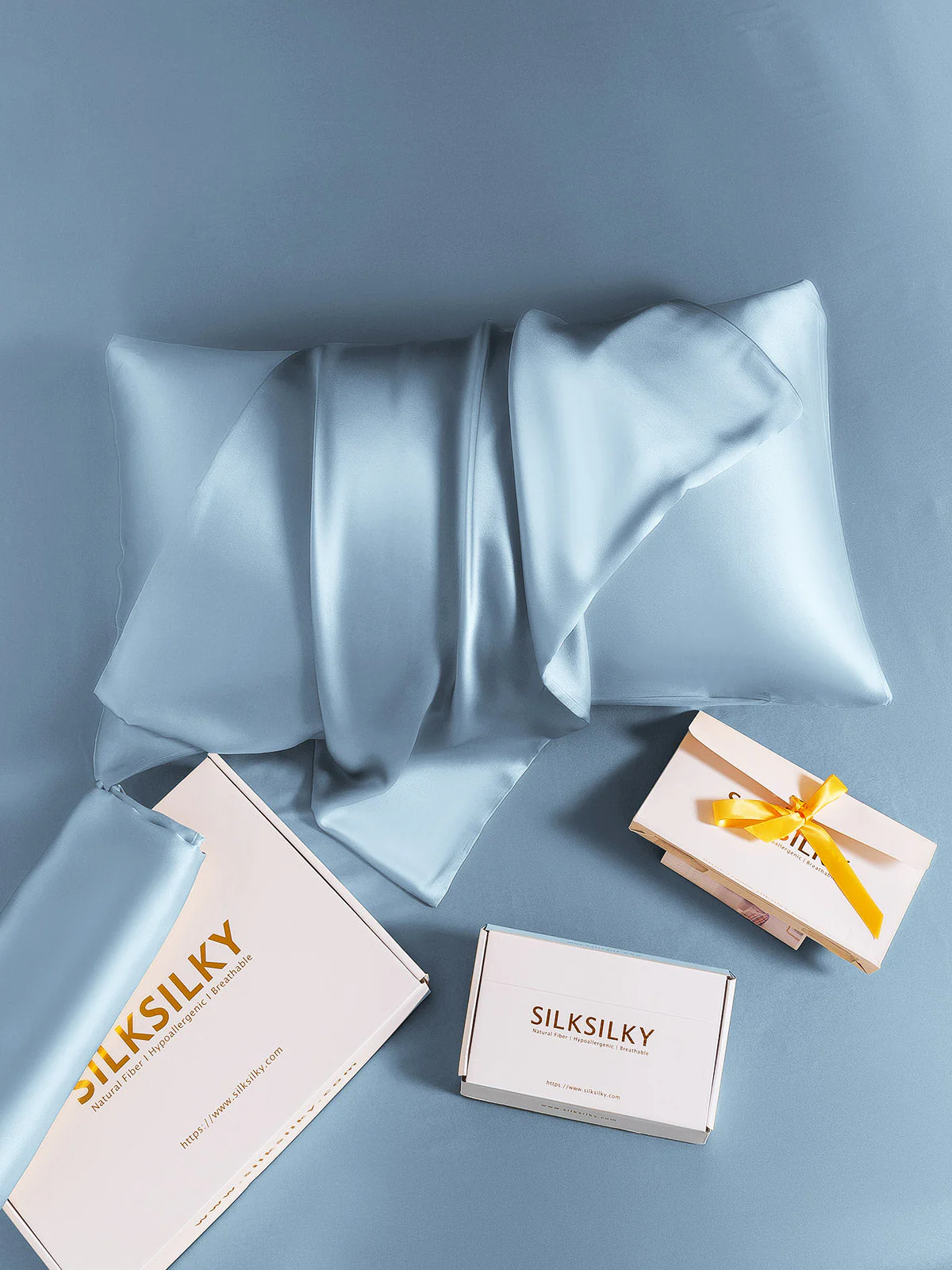 19Momme 100% Mulberry Silk Pillowcase - Hidden Zipper - Image 96
