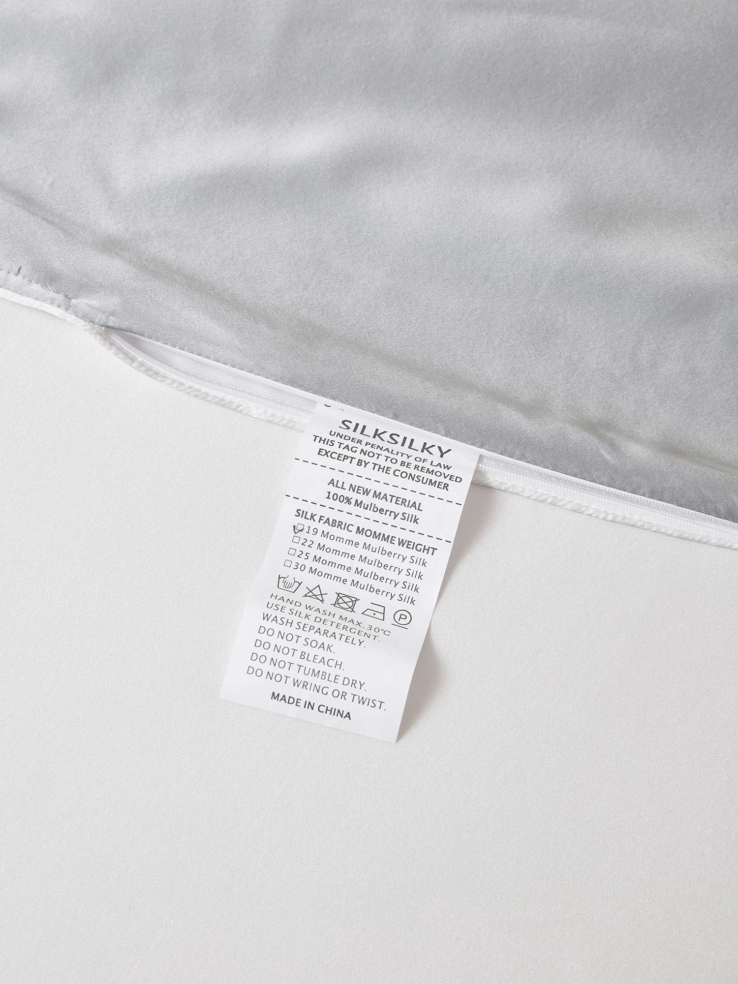 19Momme 3Pcs Silk Set Fitted Sheet+2x Pillowcases - Image 120