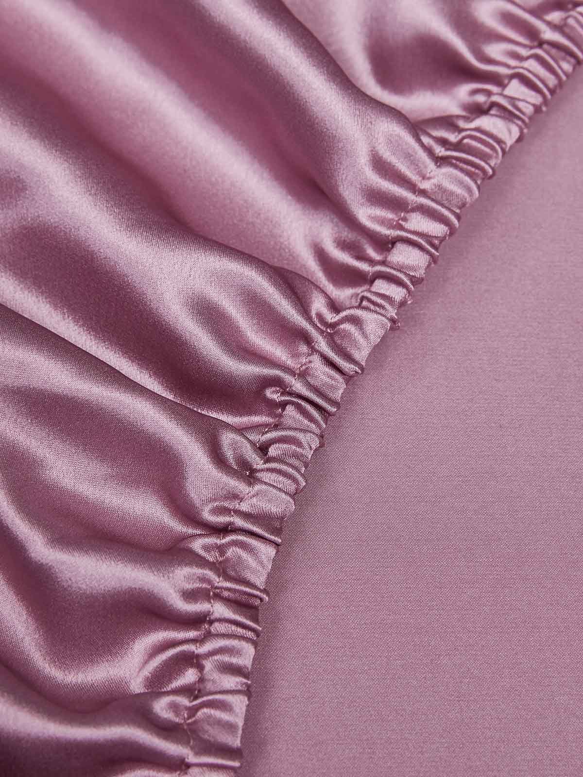 19Momme 3Pcs Silk Set Fitted Sheet+2x Pillowcases - Image 50