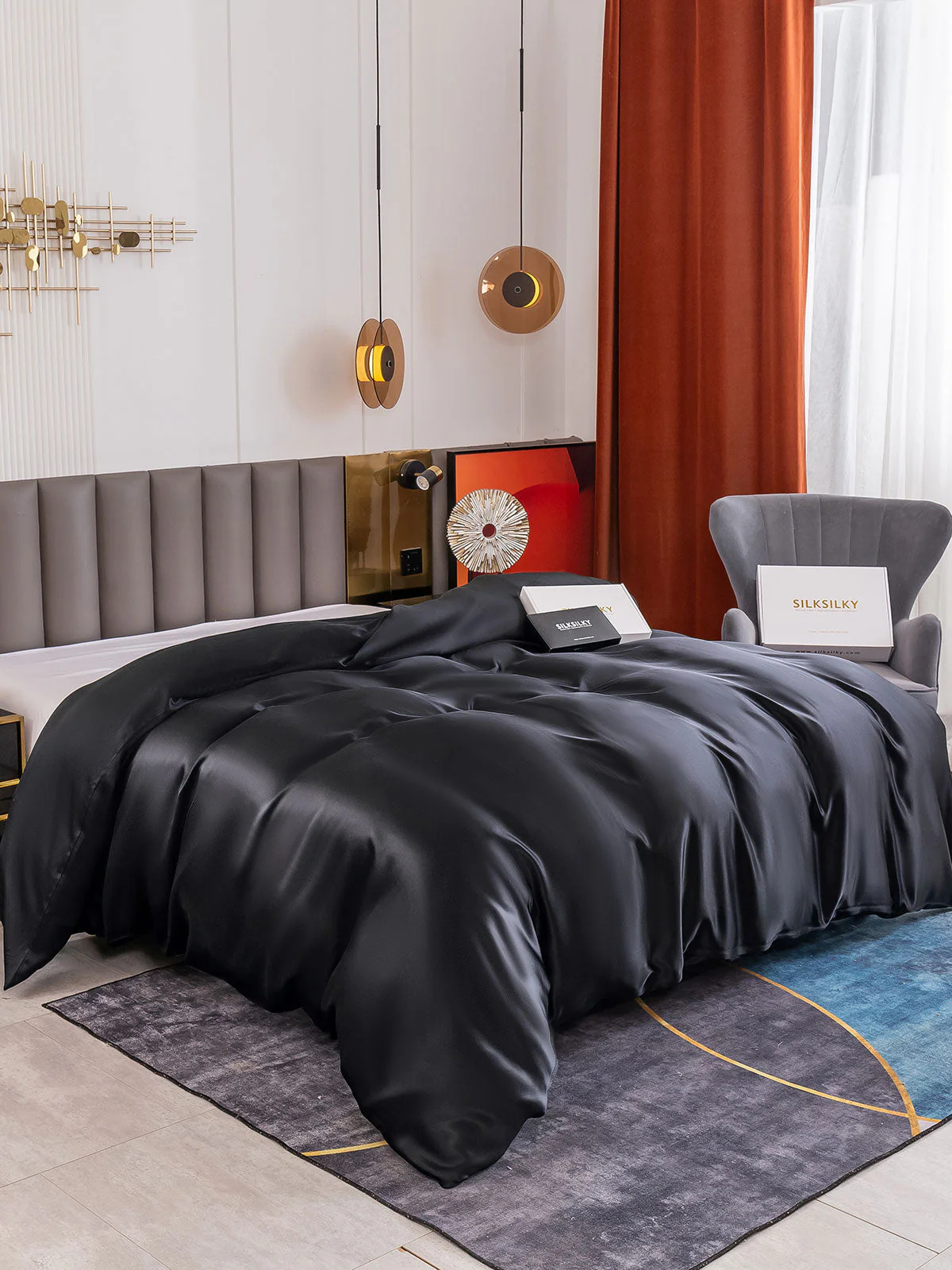 19Momme Mulberry Silk Seamless Duvet Cover - Image 11