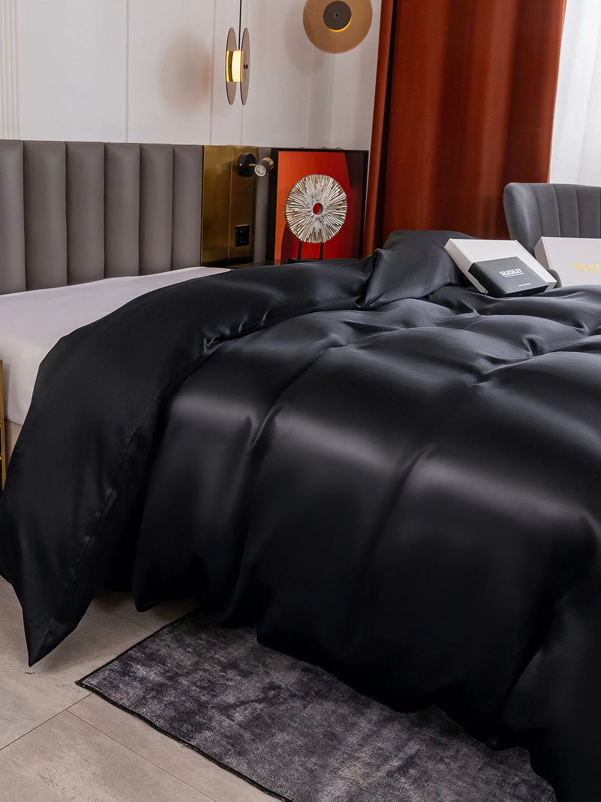 19Momme Mulberry Silk Seamless Duvet Cover - Image 12