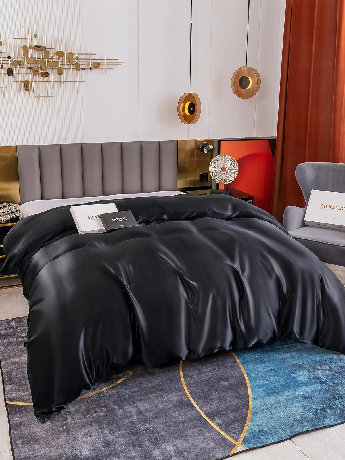 19Momme Mulberry Silk Seamless Duvet Cover - Image 14