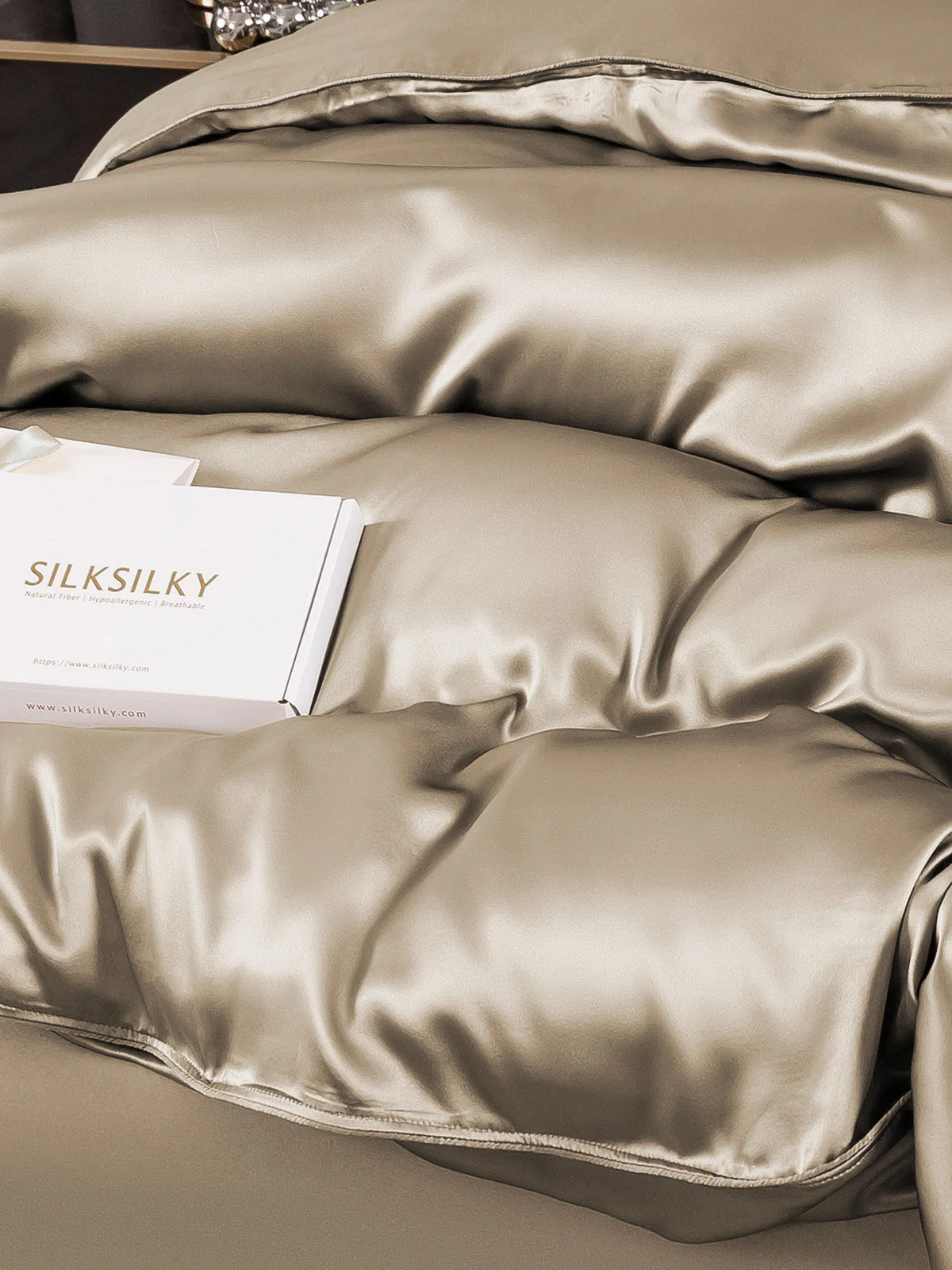 19Momme Mulberry Silk Seamless Duvet Cover - Image 26