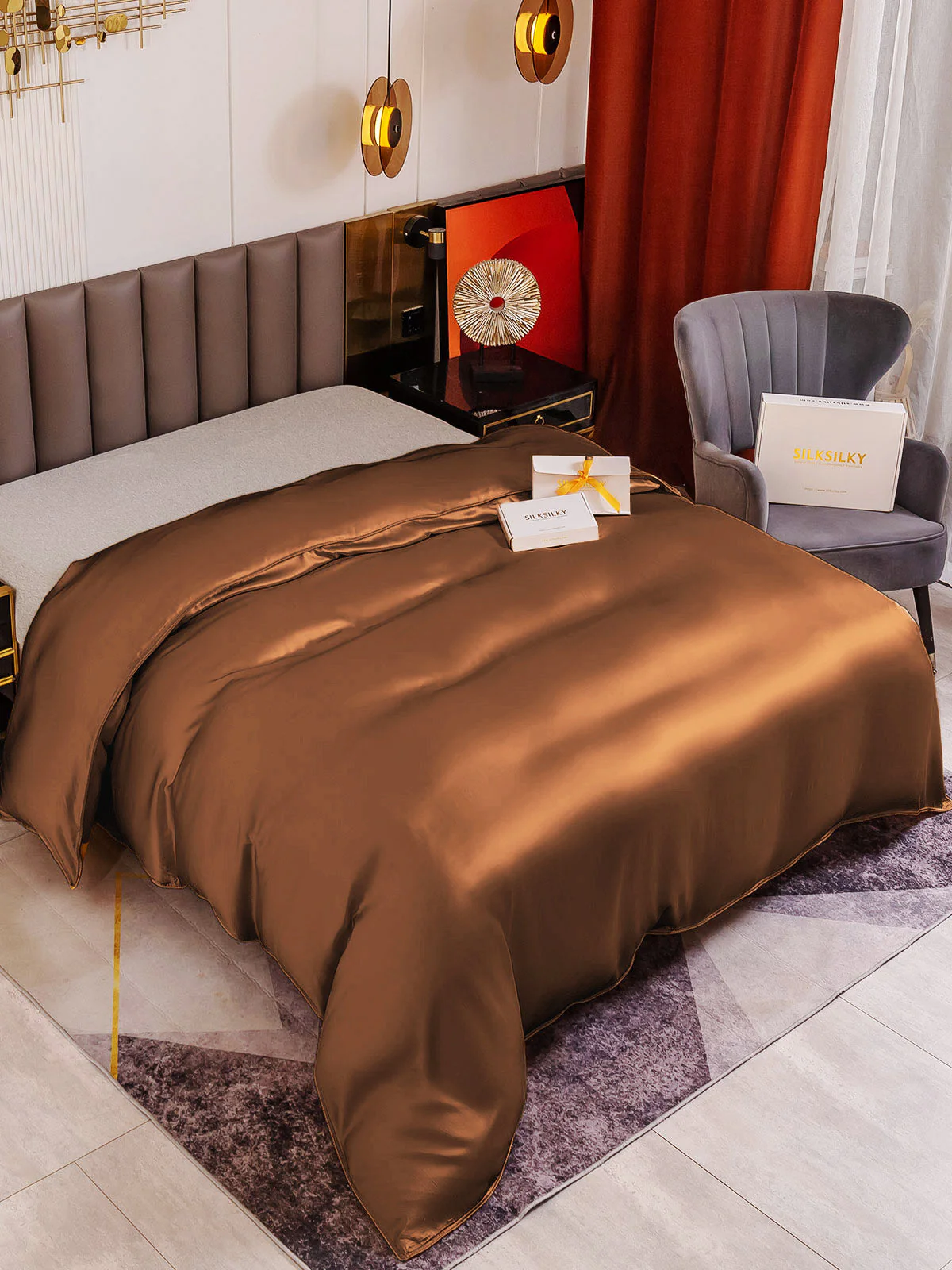 19Momme Mulberry Silk Seamless Duvet Cover - Image 27