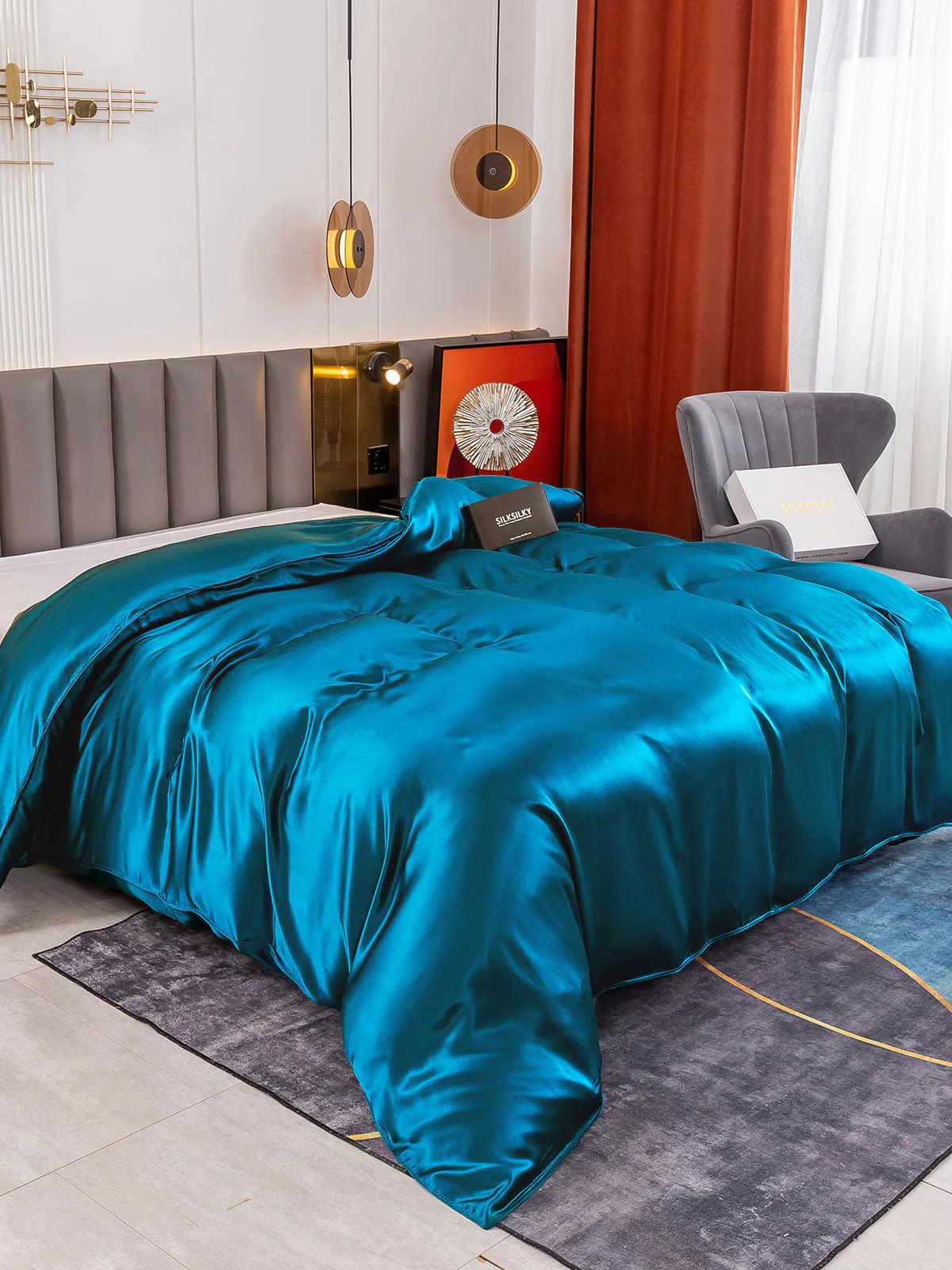 19Momme Mulberry Silk Seamless Duvet Cover - Image 30