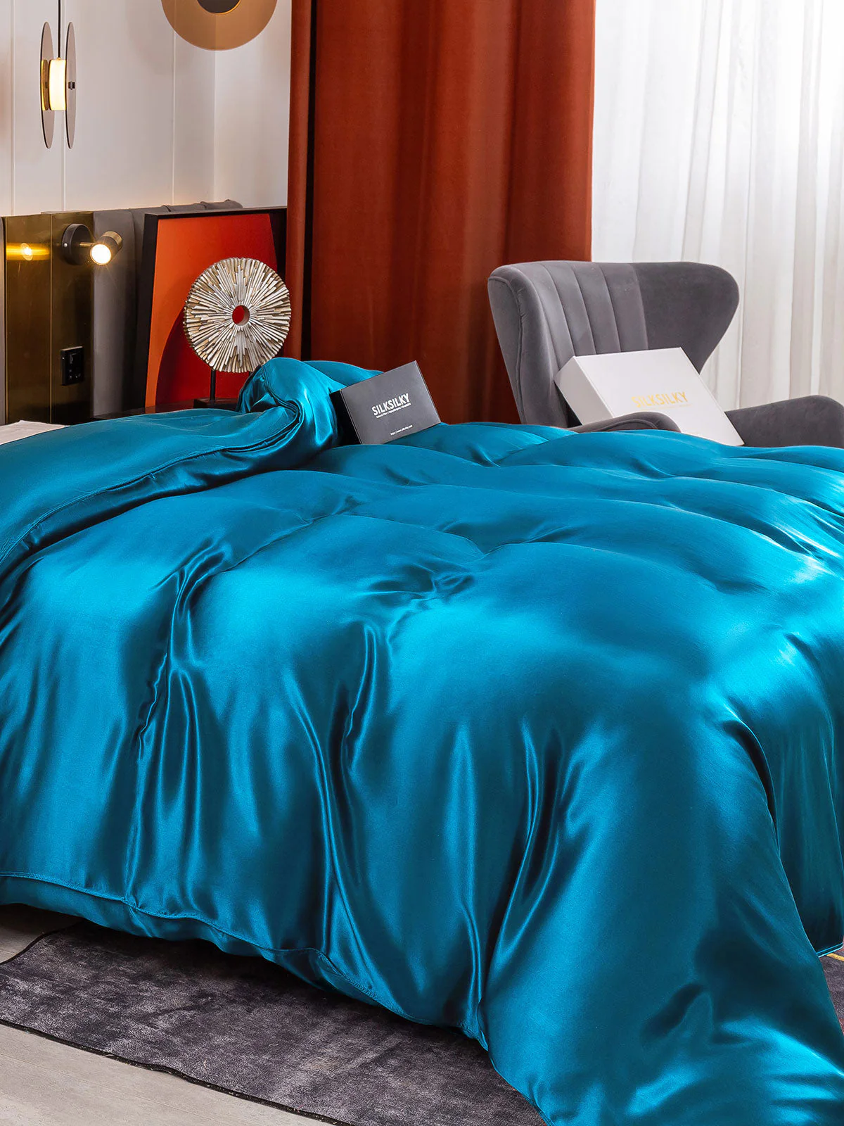 19Momme Mulberry Silk Seamless Duvet Cover - Image 32