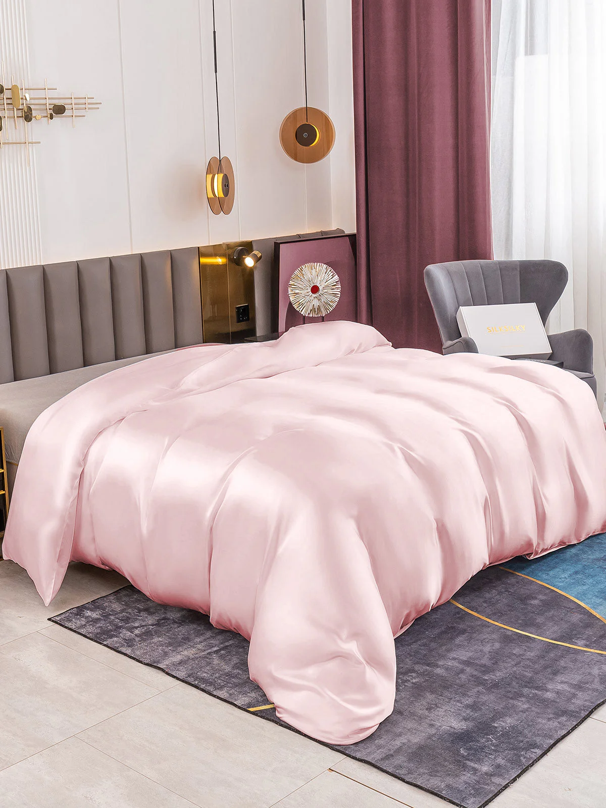 19Momme Mulberry Silk Seamless Duvet Cover - Image 33