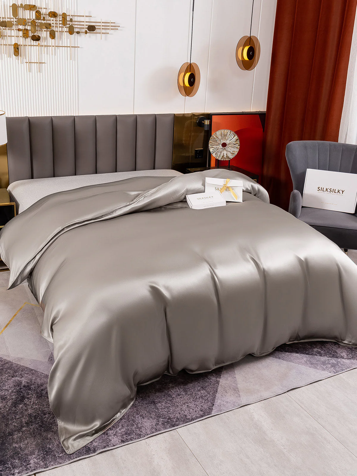 19Momme Mulberry Silk Seamless Duvet Cover - Image 42