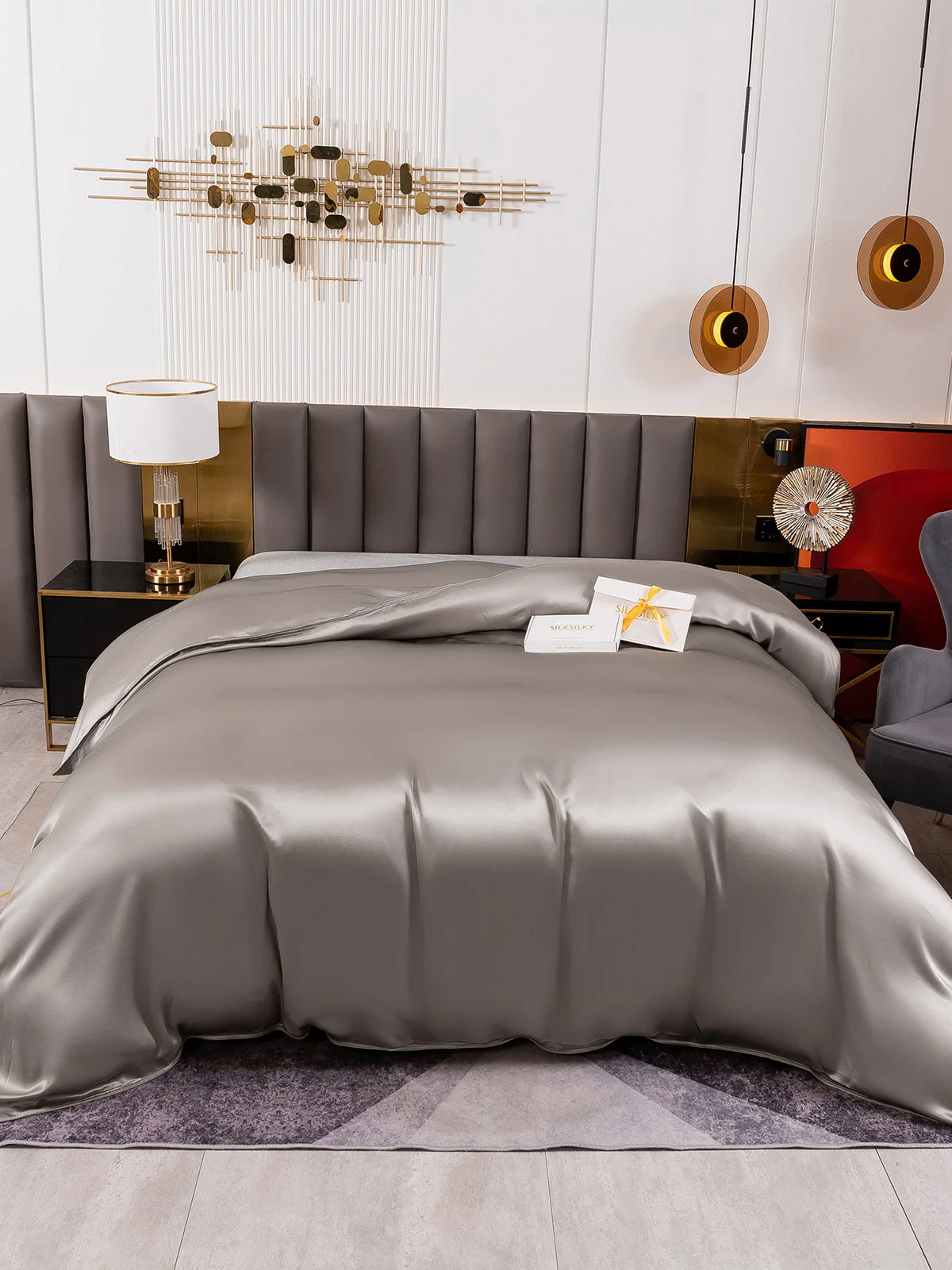 19Momme Mulberry Silk Seamless Duvet Cover - Image 43