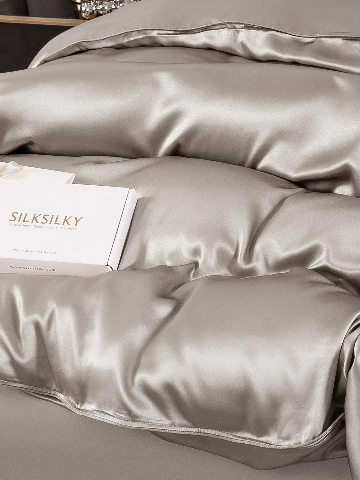 19Momme Mulberry Silk Seamless Duvet Cover - Image 44