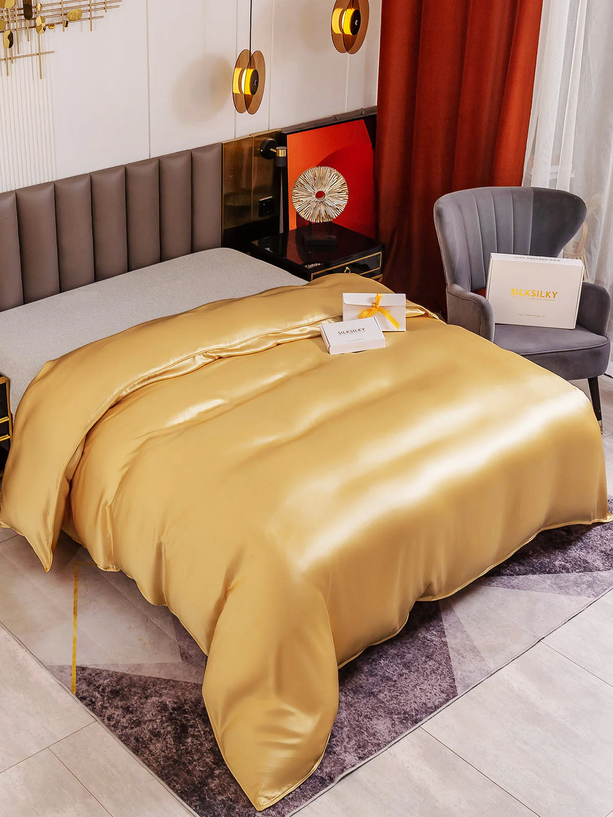 19Momme Mulberry Silk Seamless Duvet Cover - Image 45