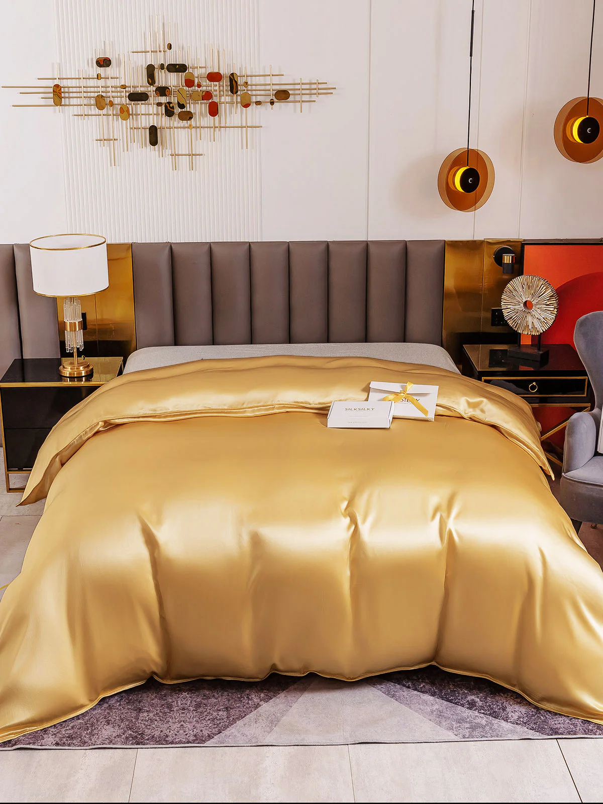 19Momme Mulberry Silk Seamless Duvet Cover - Image 46