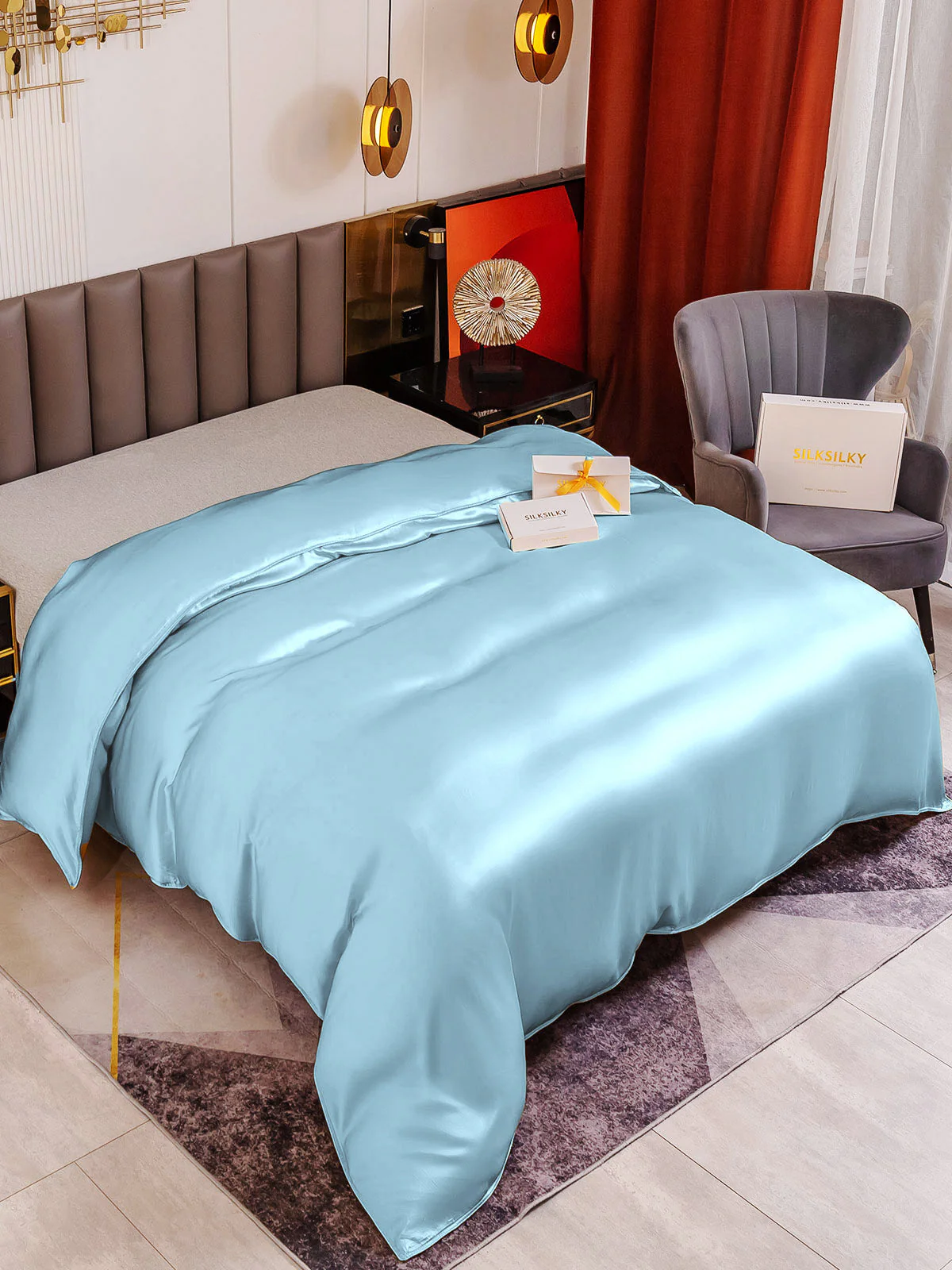 19Momme Mulberry Silk Seamless Duvet Cover - Image 52