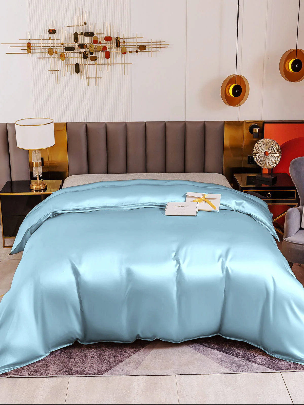 19Momme Mulberry Silk Seamless Duvet Cover - Image 53