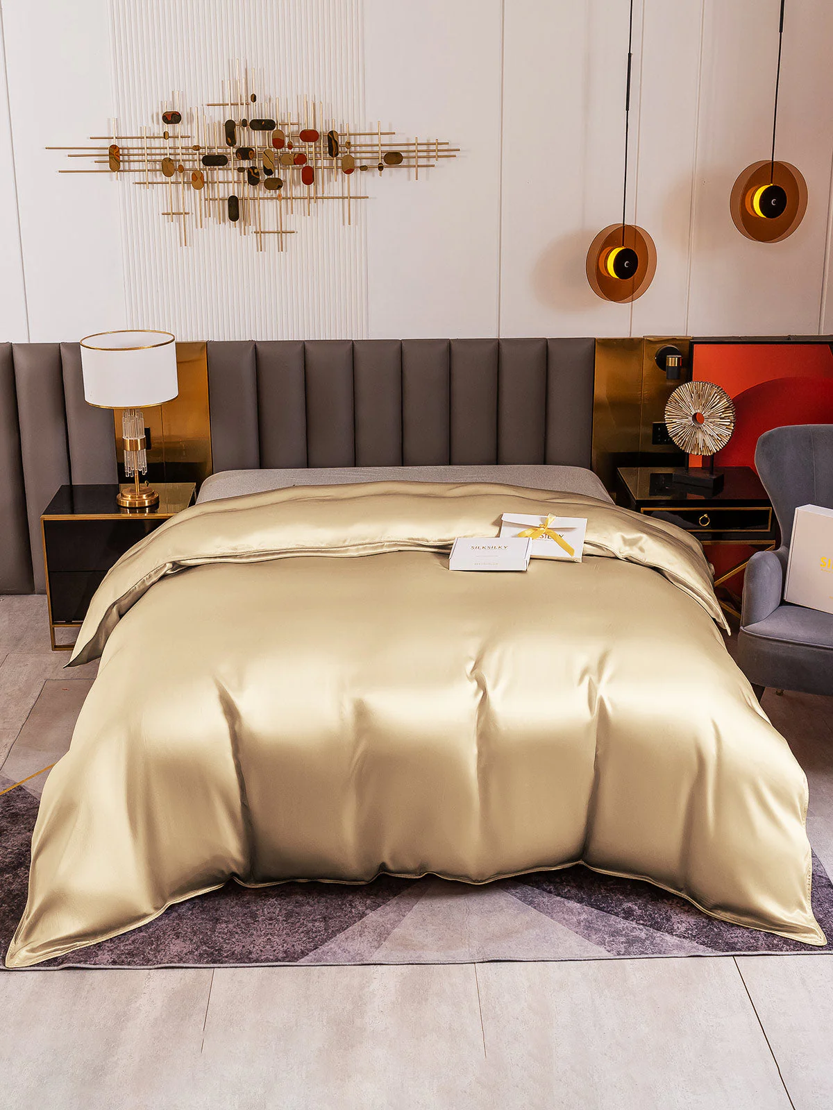 19Momme Mulberry Silk Seamless Duvet Cover - Image 56