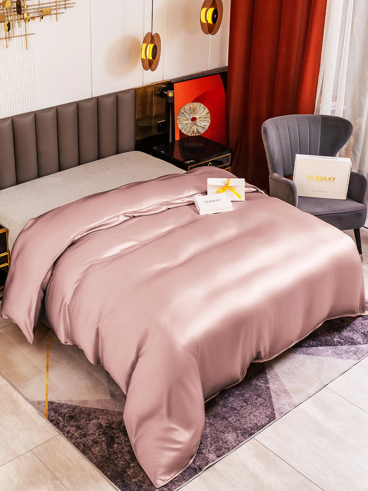 19Momme Mulberry Silk Seamless Duvet Cover - Image 64