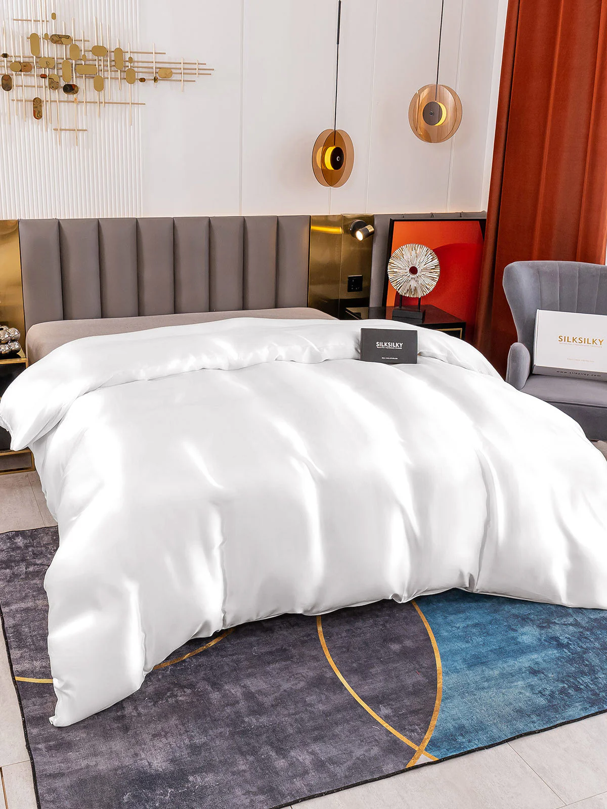 19Momme Mulberry Silk Seamless Duvet Cover - Image 7