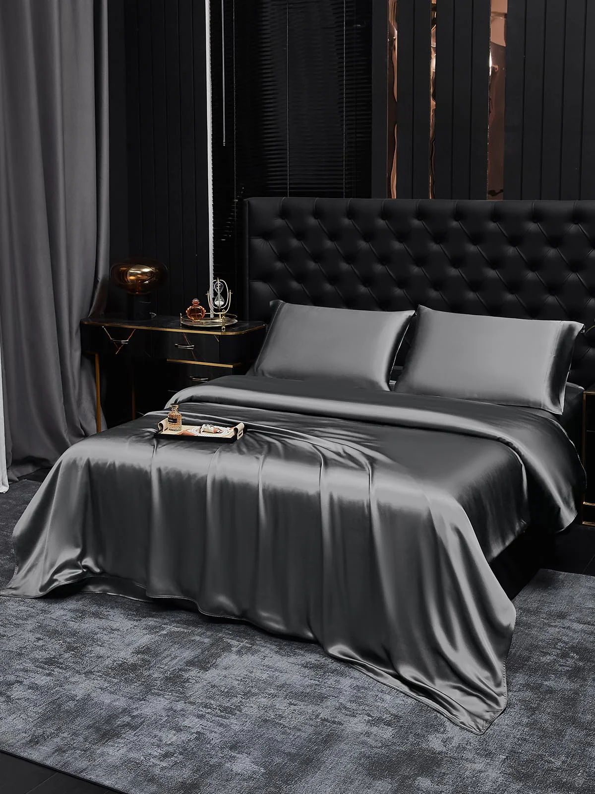 19Momme 3Pcs Silk Set Duvet Cover+2x Pillowcases - Image 26