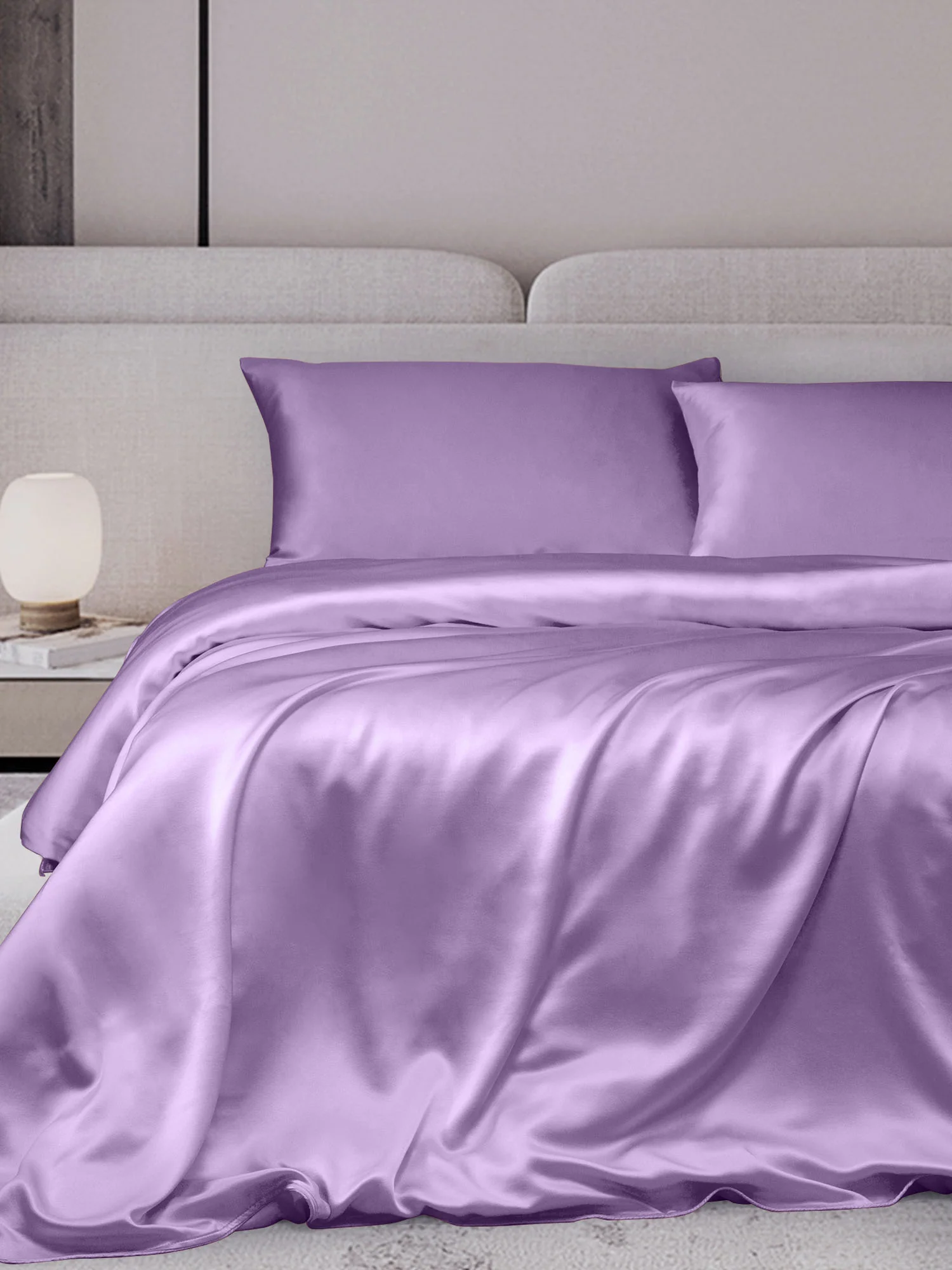 19Momme 3Pcs Silk Set Duvet Cover+2x Pillowcases - Image 40