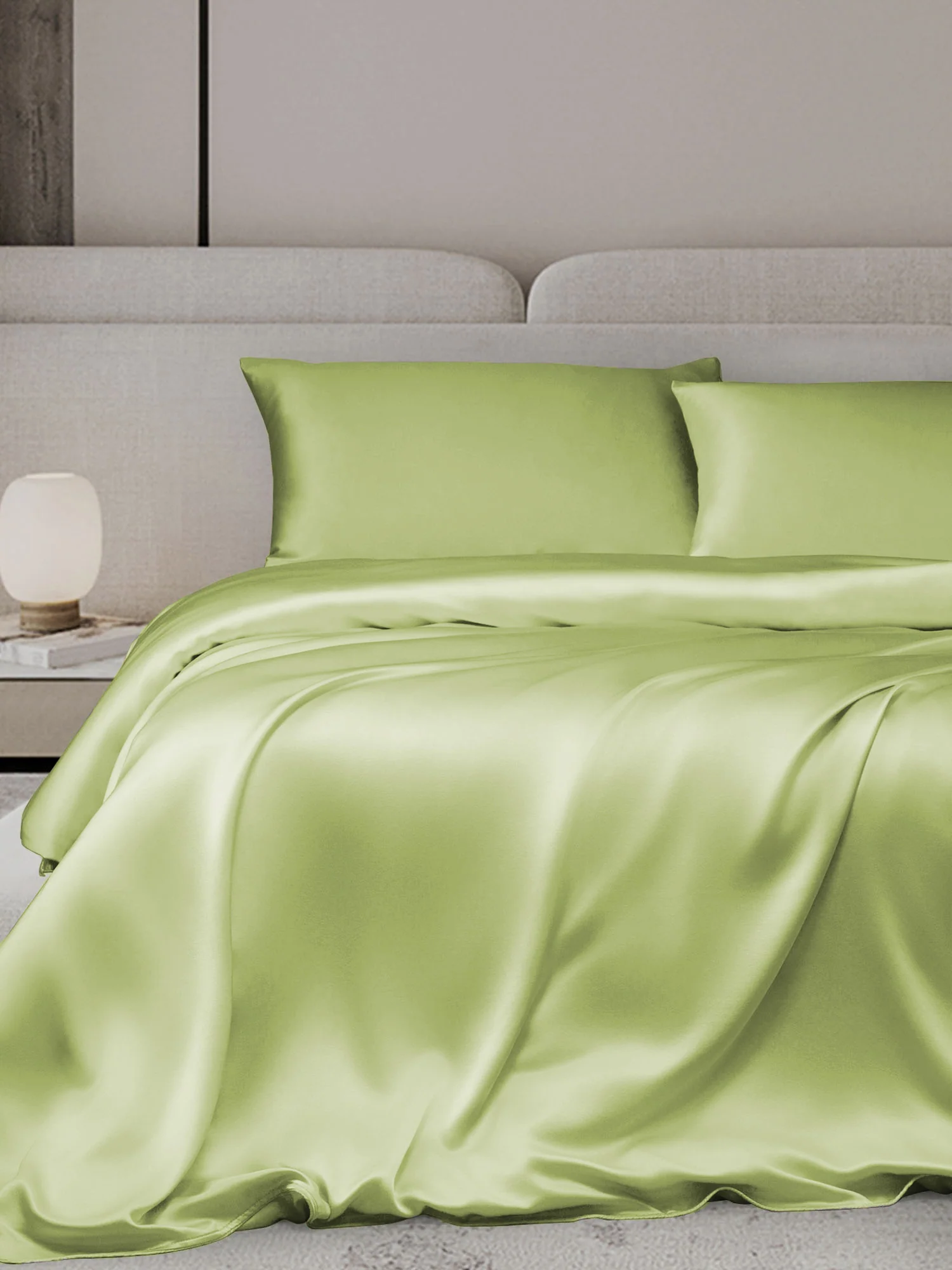 19Momme 3Pcs Silk Set Duvet Cover+2x Pillowcases - Image 47