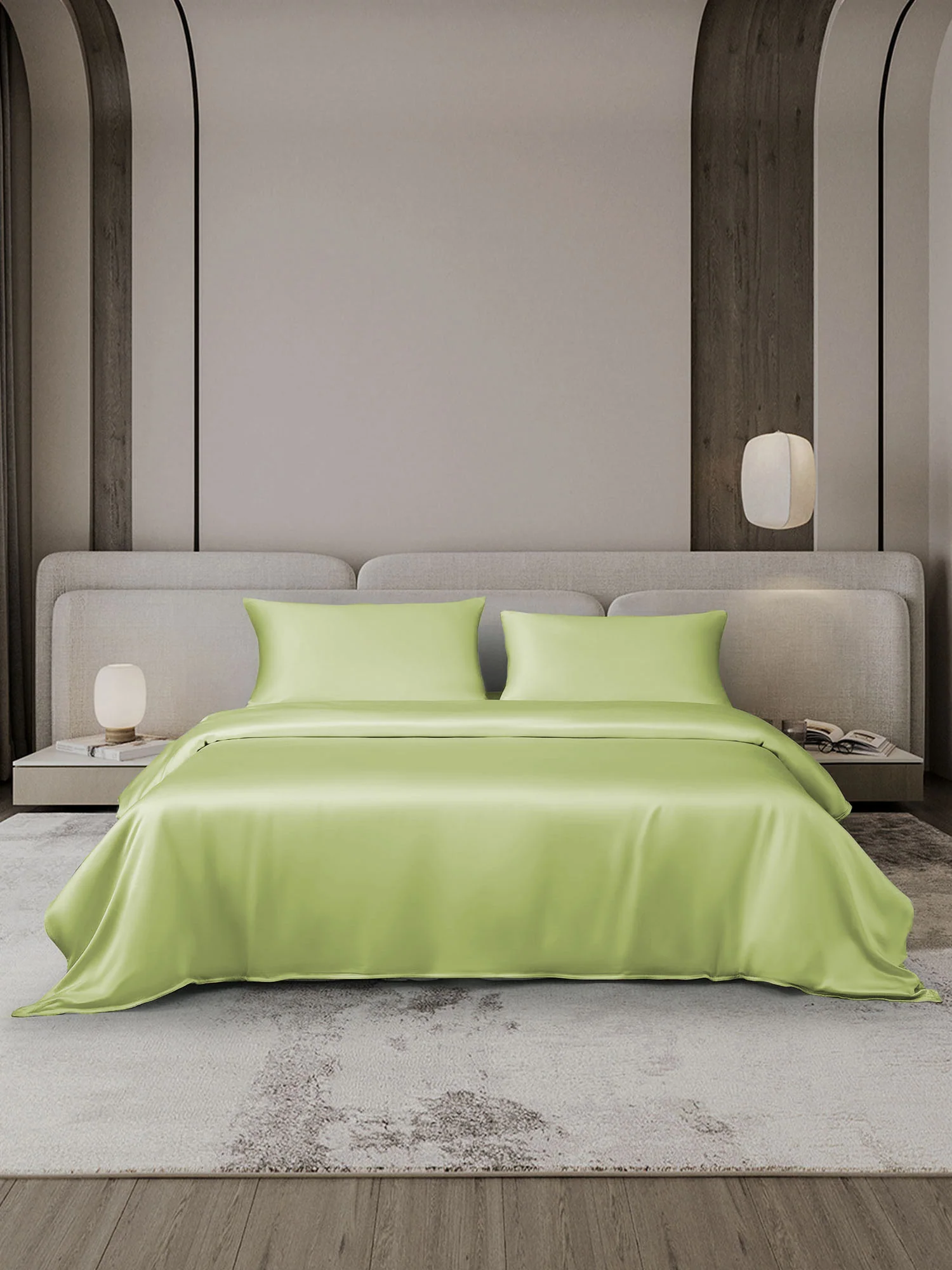 19Momme 3Pcs Silk Set Duvet Cover+2x Pillowcases - Image 48