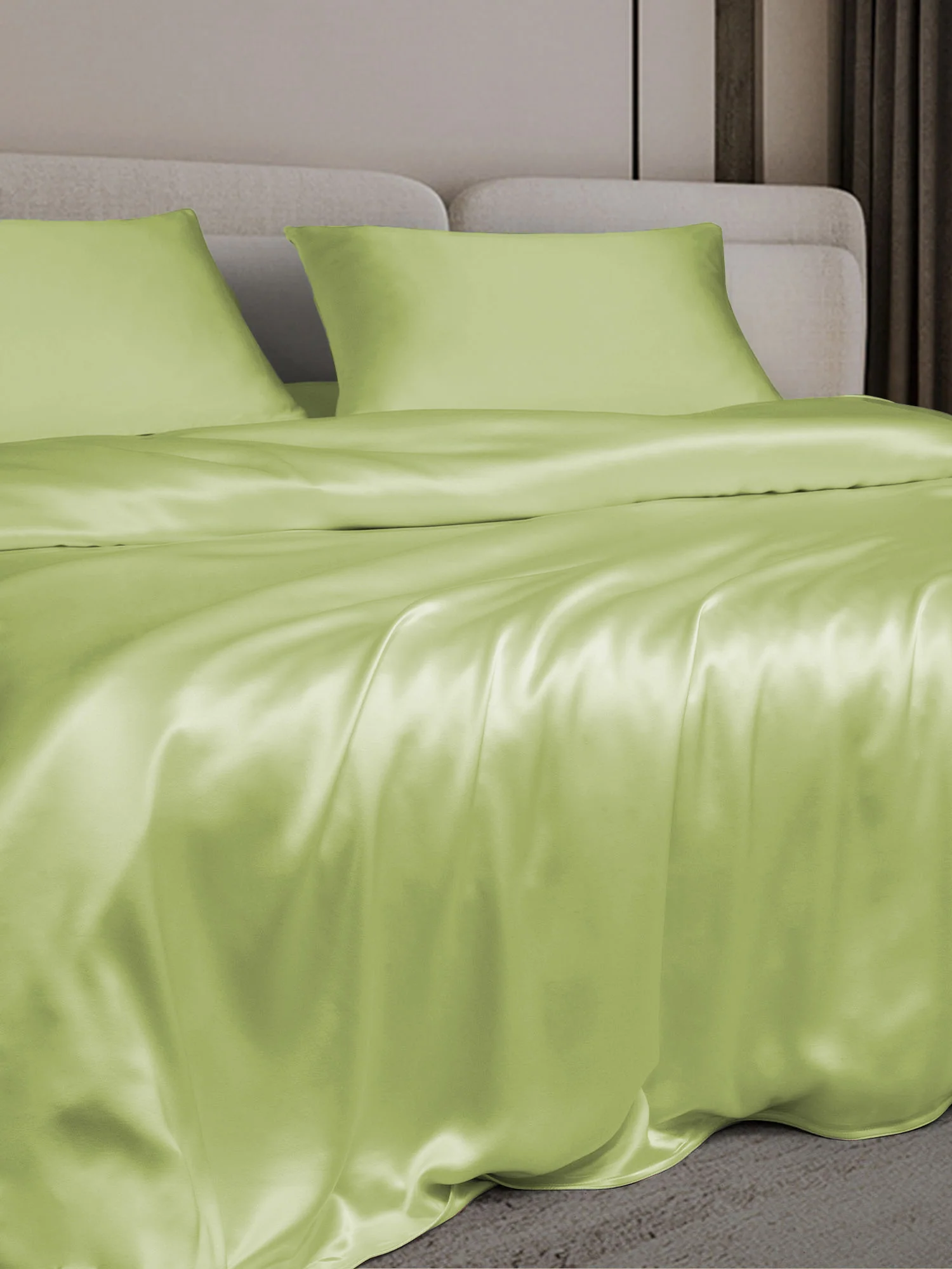 19Momme 3Pcs Silk Set Duvet Cover+2x Pillowcases - Image 49