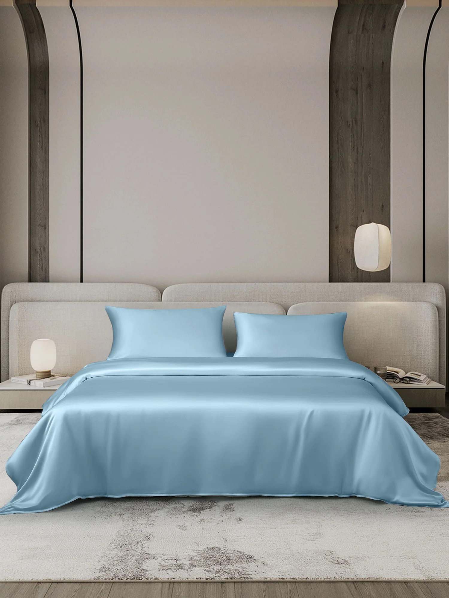 19Momme 3Pcs Silk Set Duvet Cover+2x Pillowcases - Image 86