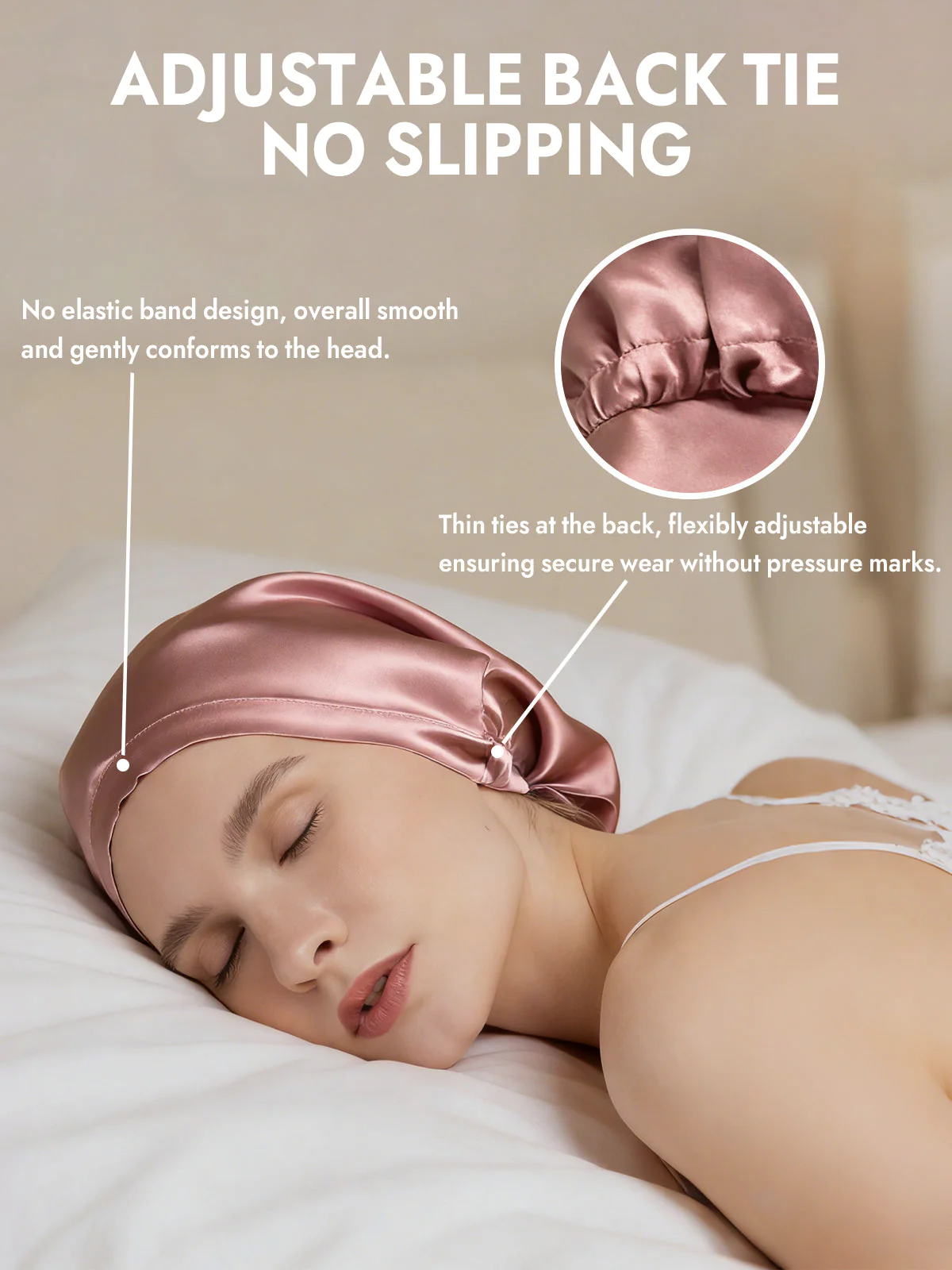 100% Mulberry Silk Elegant Bonnet for Long Hair - Image 13