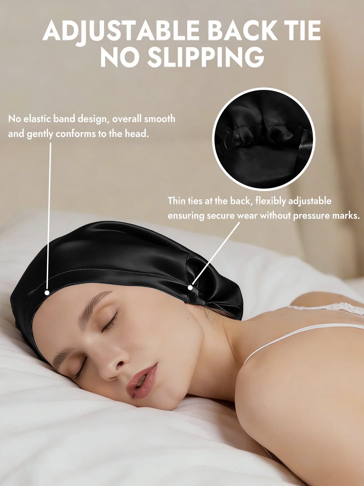 100% Mulberry Silk Elegant Bonnet for Long Hair - Image 21