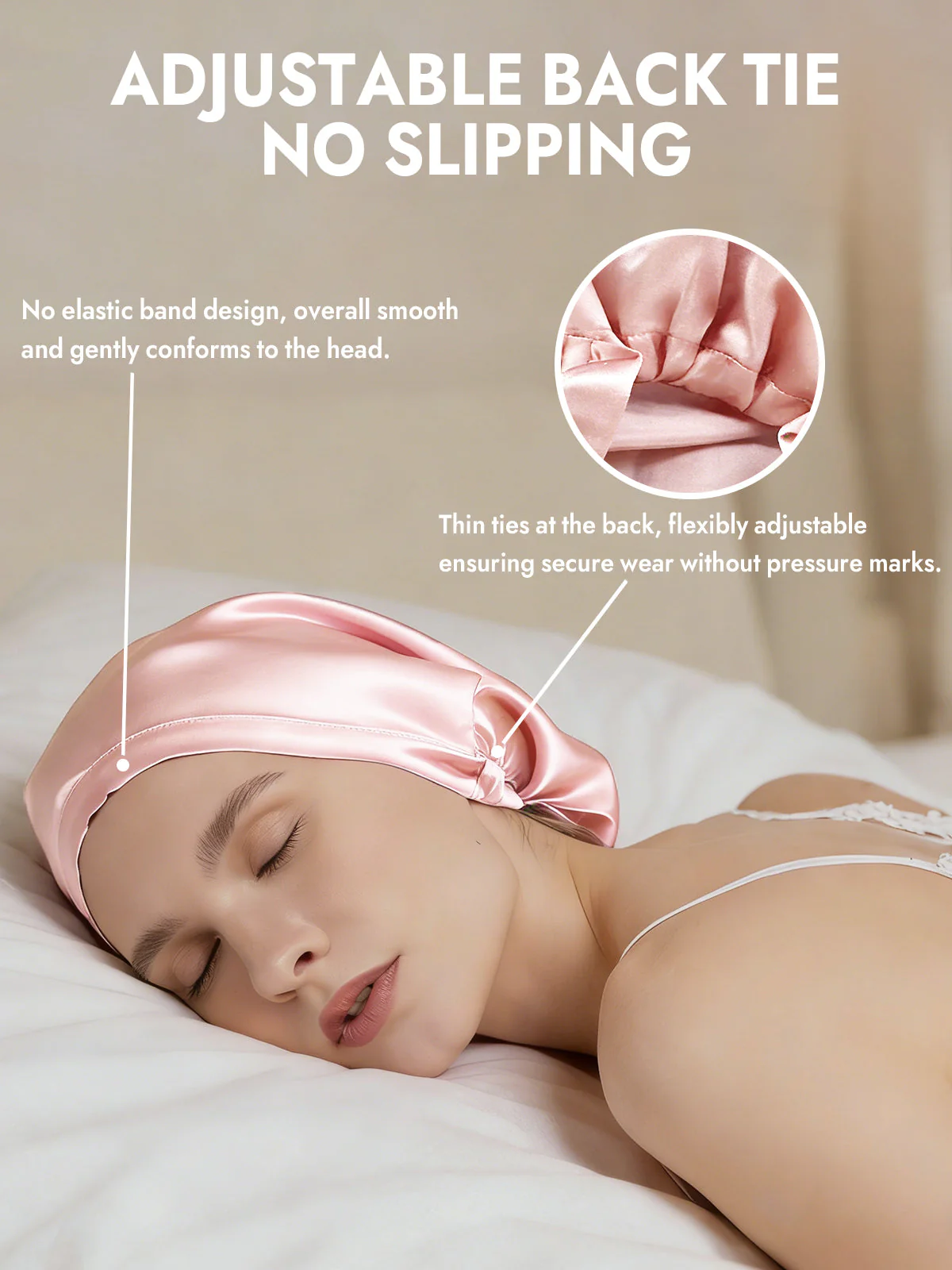 100% Mulberry Silk Elegant Bonnet for Long Hair - Image 29